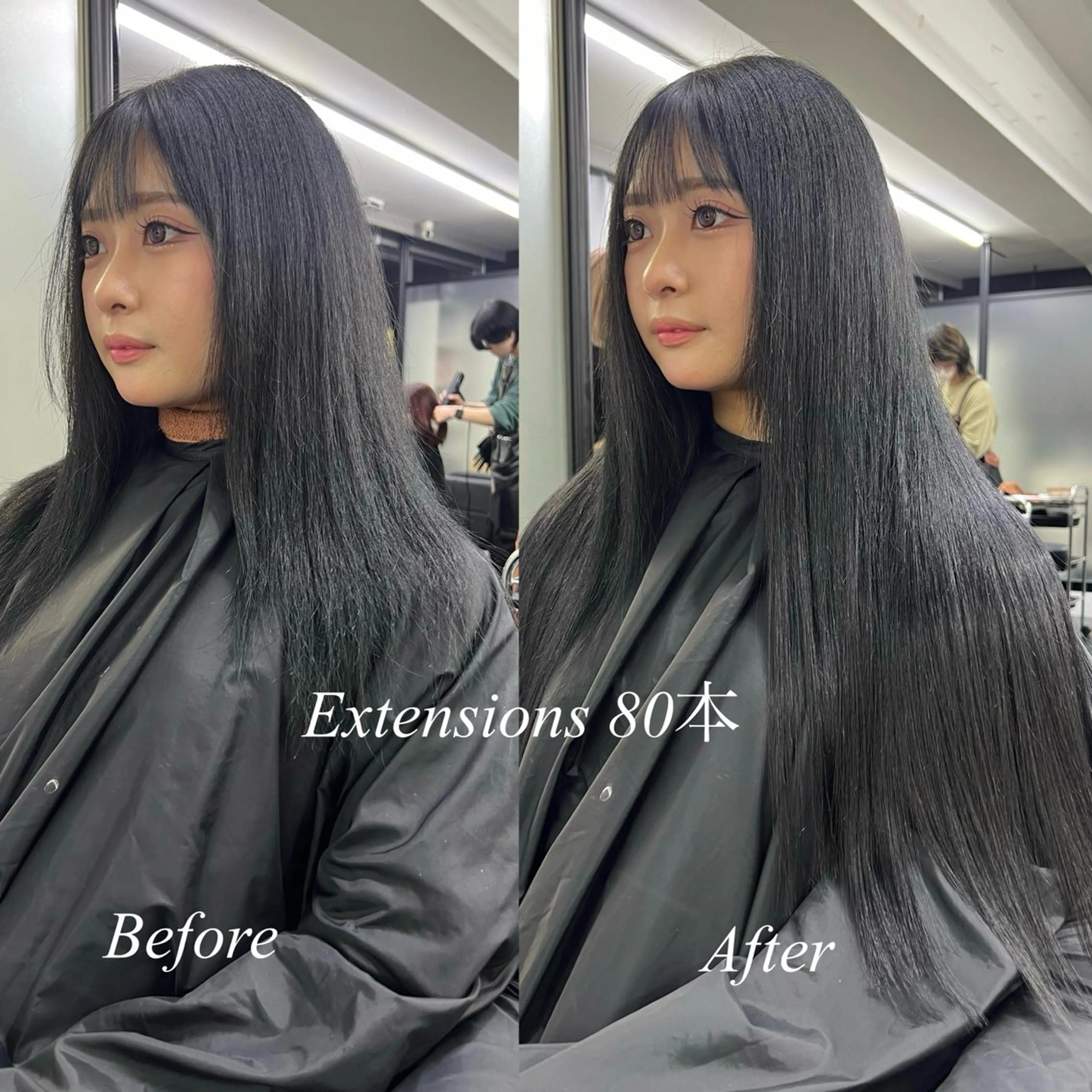 ロング カラー シールエクステ ハイトーンカラー エクステ ヘアカラー エクステ シールエクステ特化 ハイトーン、NANAのヘアスタイル