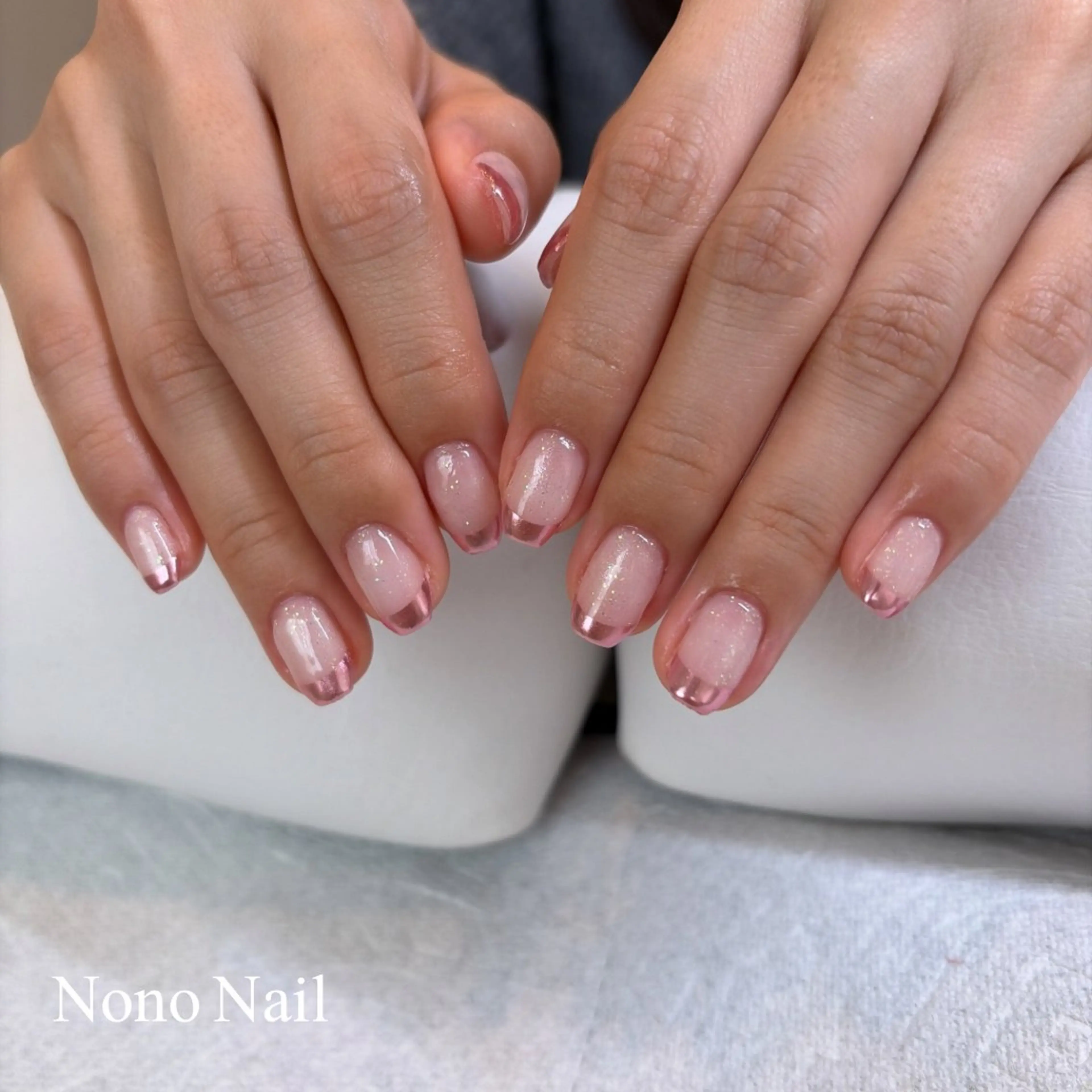 ネイル フレンチネイル ミラーネイル ハンドネイル Nono Nail ノノネイルのネイルデザイン
