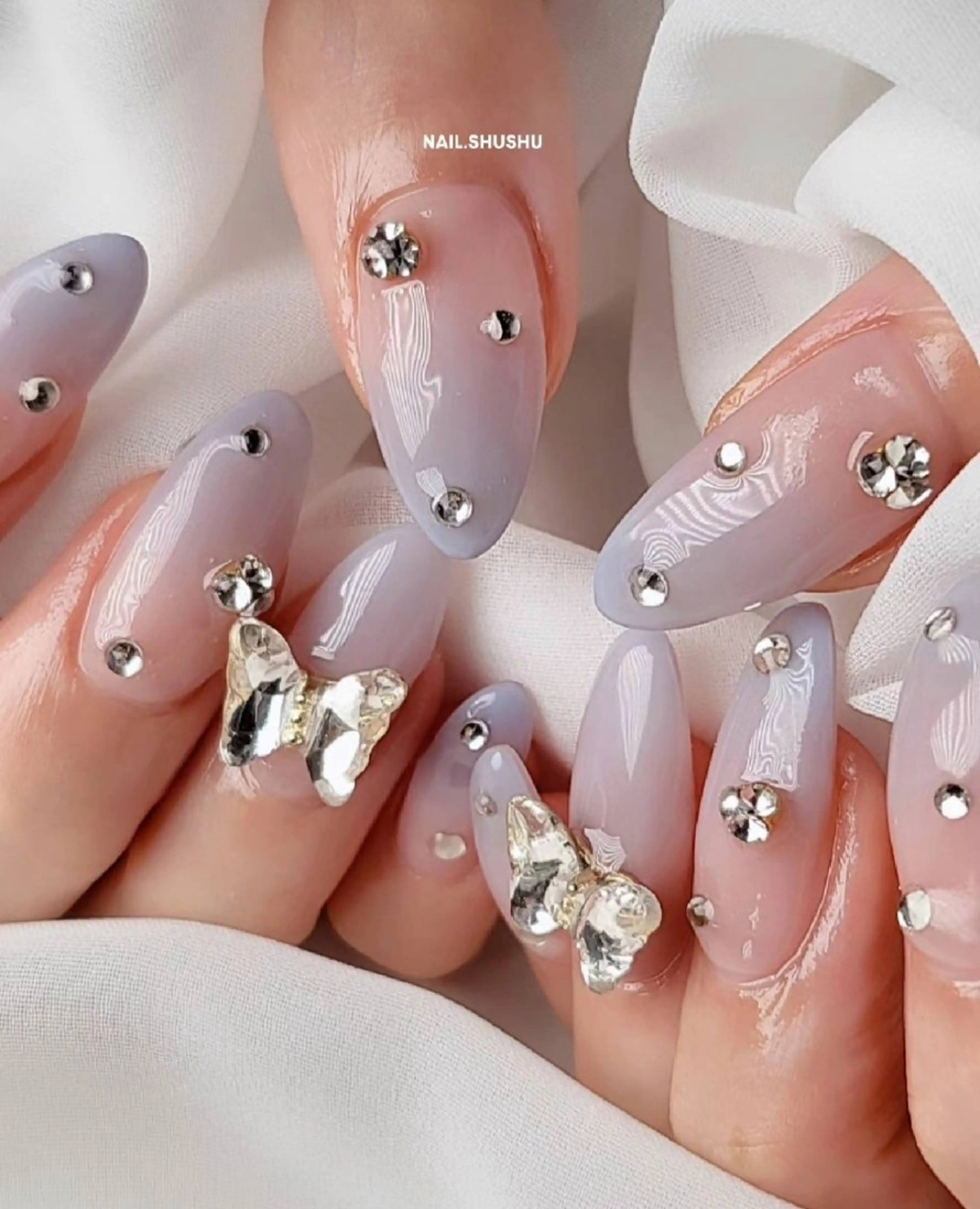 ネイル 持ち込み ニュアンスネイル ワンカラーネイル シンプルネイル 夏ネイル 3dパーツ/流行り 👧shushu❤️のネイルデザイン