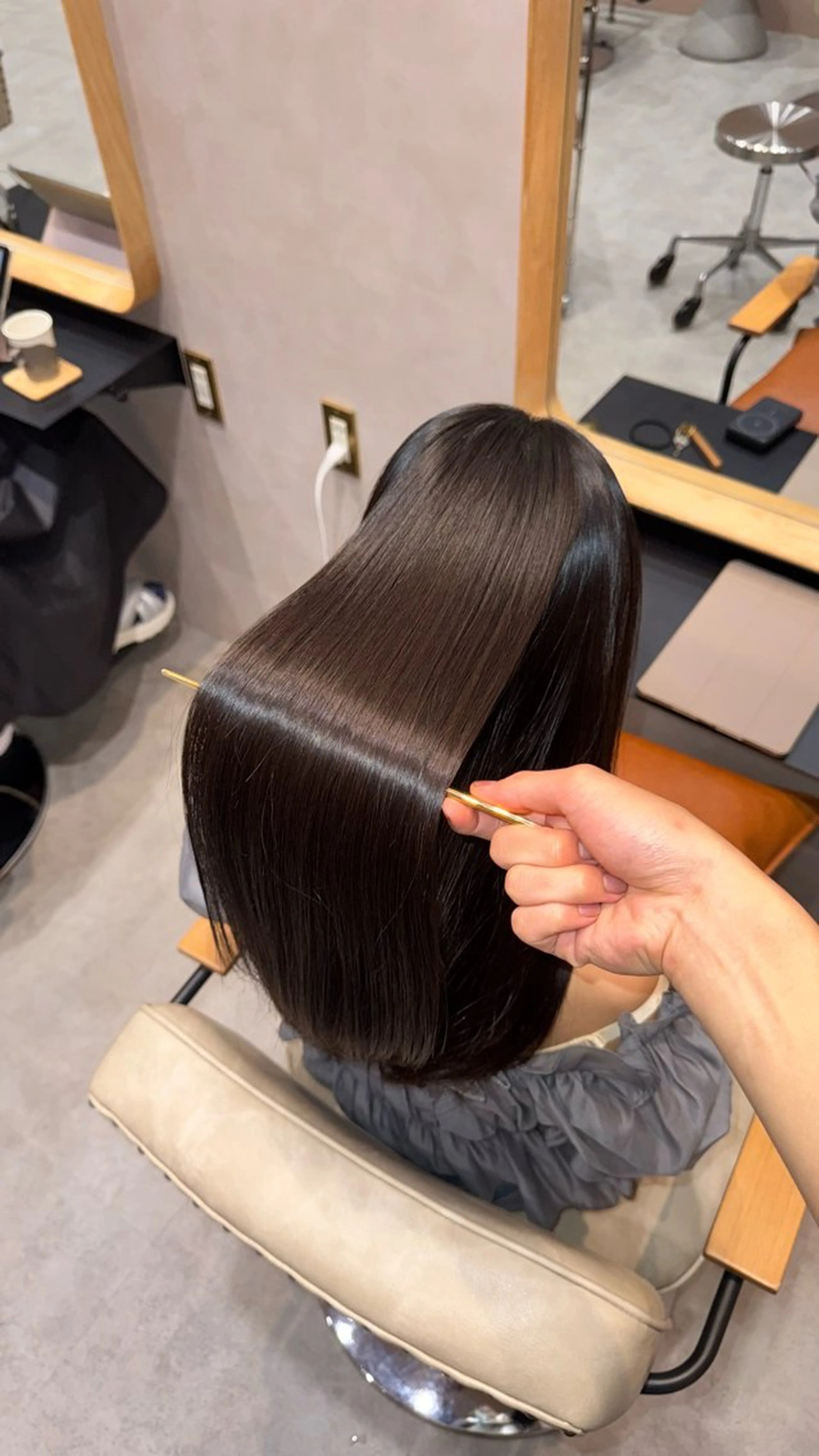 ロング 縮毛矯正 髪質改善/艶髪特化 /透明感✨️こうめいのヘアスタイル