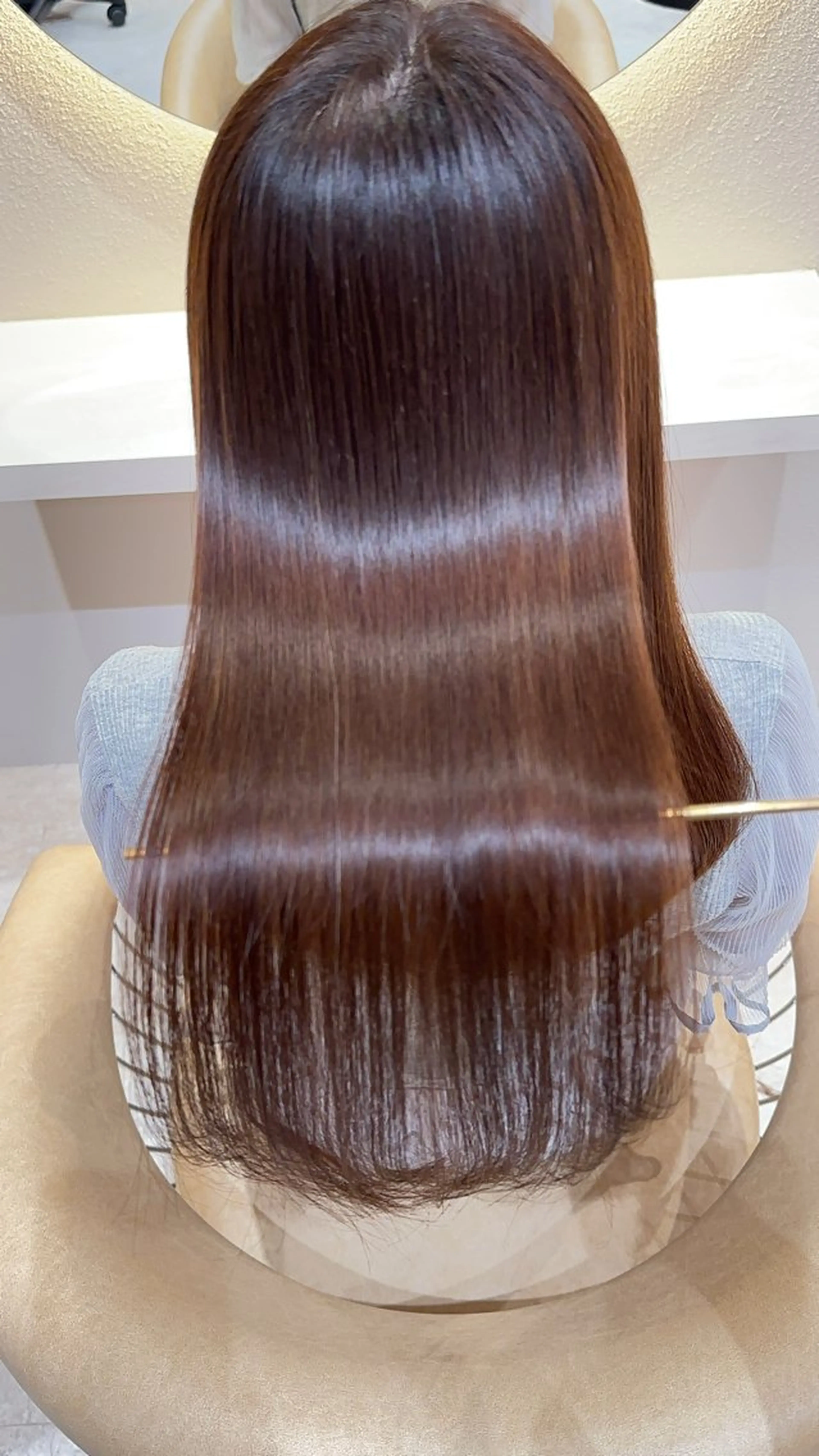 セミロング カラー カット ヘアカラー 縮毛矯正 レイヤー❣️縮毛矯 川村利幸のヘアスタイル