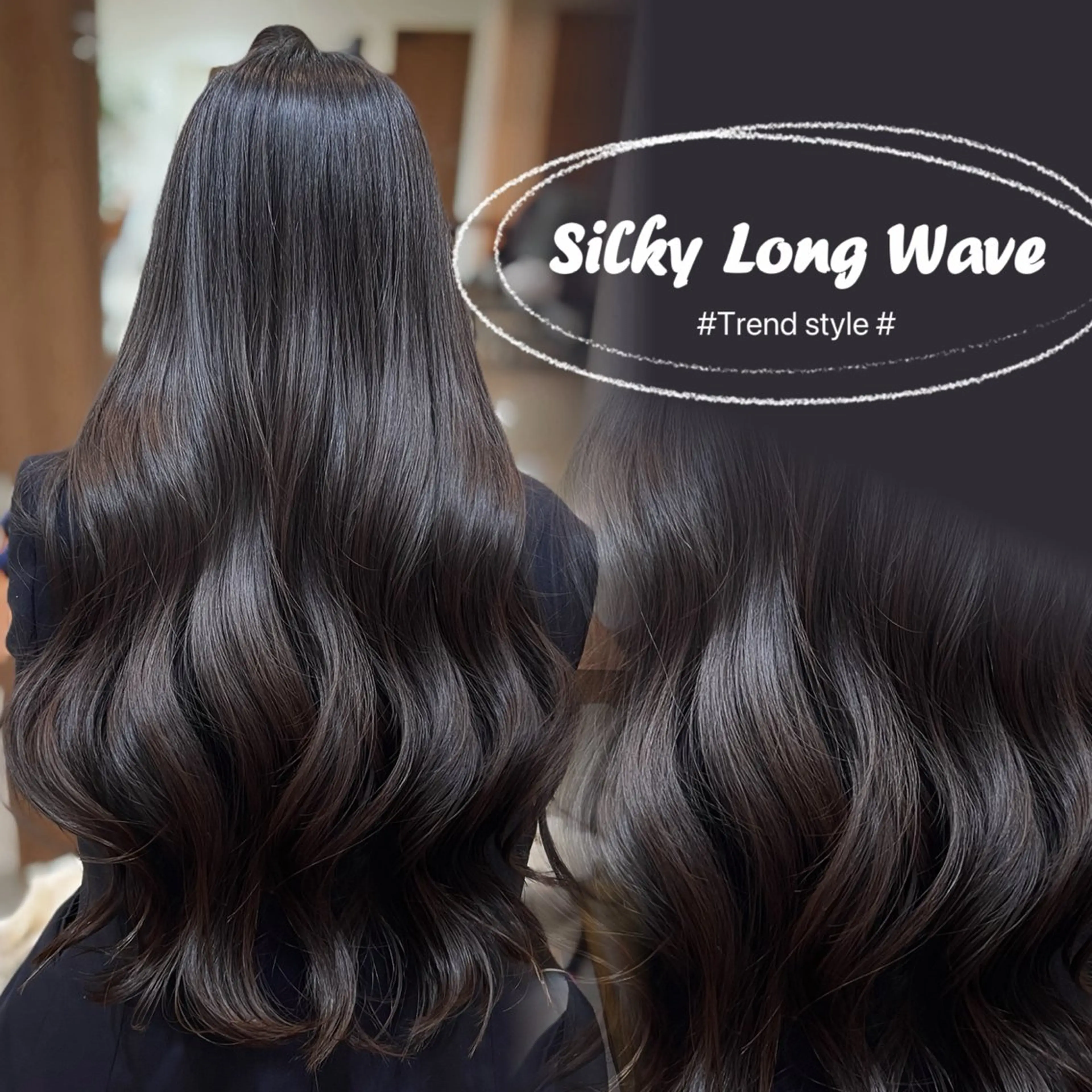 ロング カット ヘアカラー トリートメント トゥサリ/ 海外ヘア/レイヤーのヘアスタイル