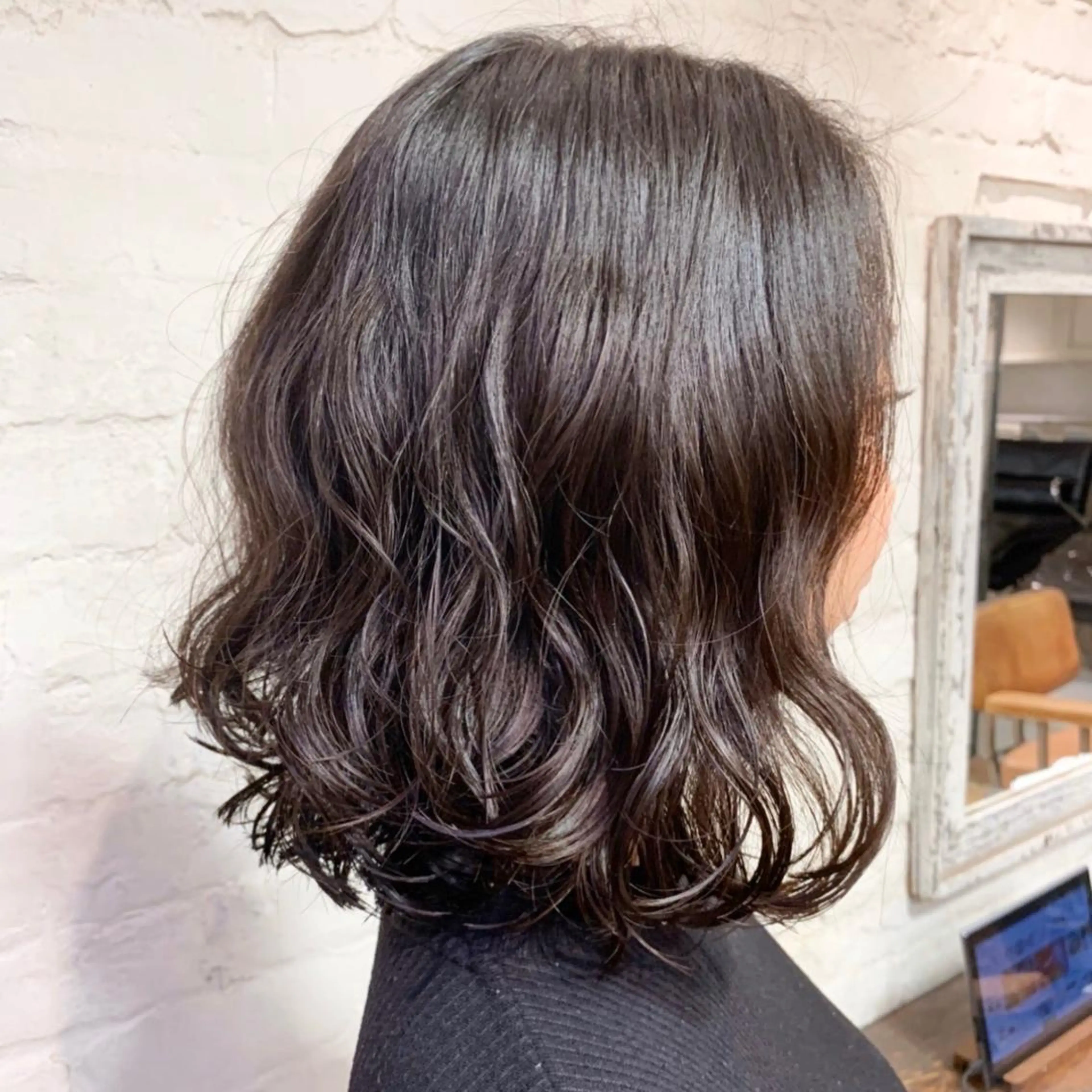 ミディアム パーマ 銀座No.1髪質改善 縮毛矯正/本木のヘアスタイル