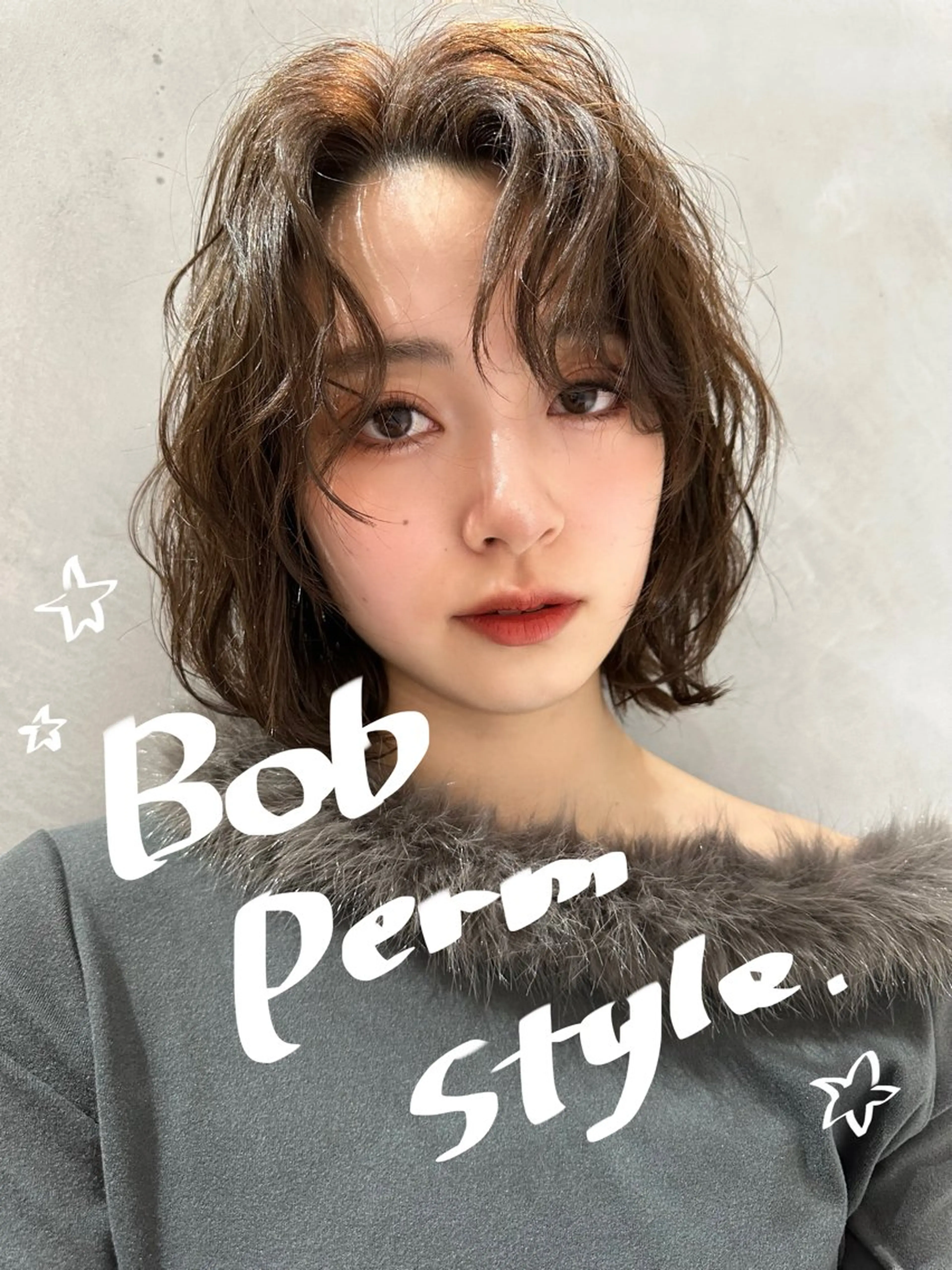 ミディアム パーマ ミディアムパーマ ボブ/ミディアム/表 参道/美容師♡ゆいかのヘアスタイル
