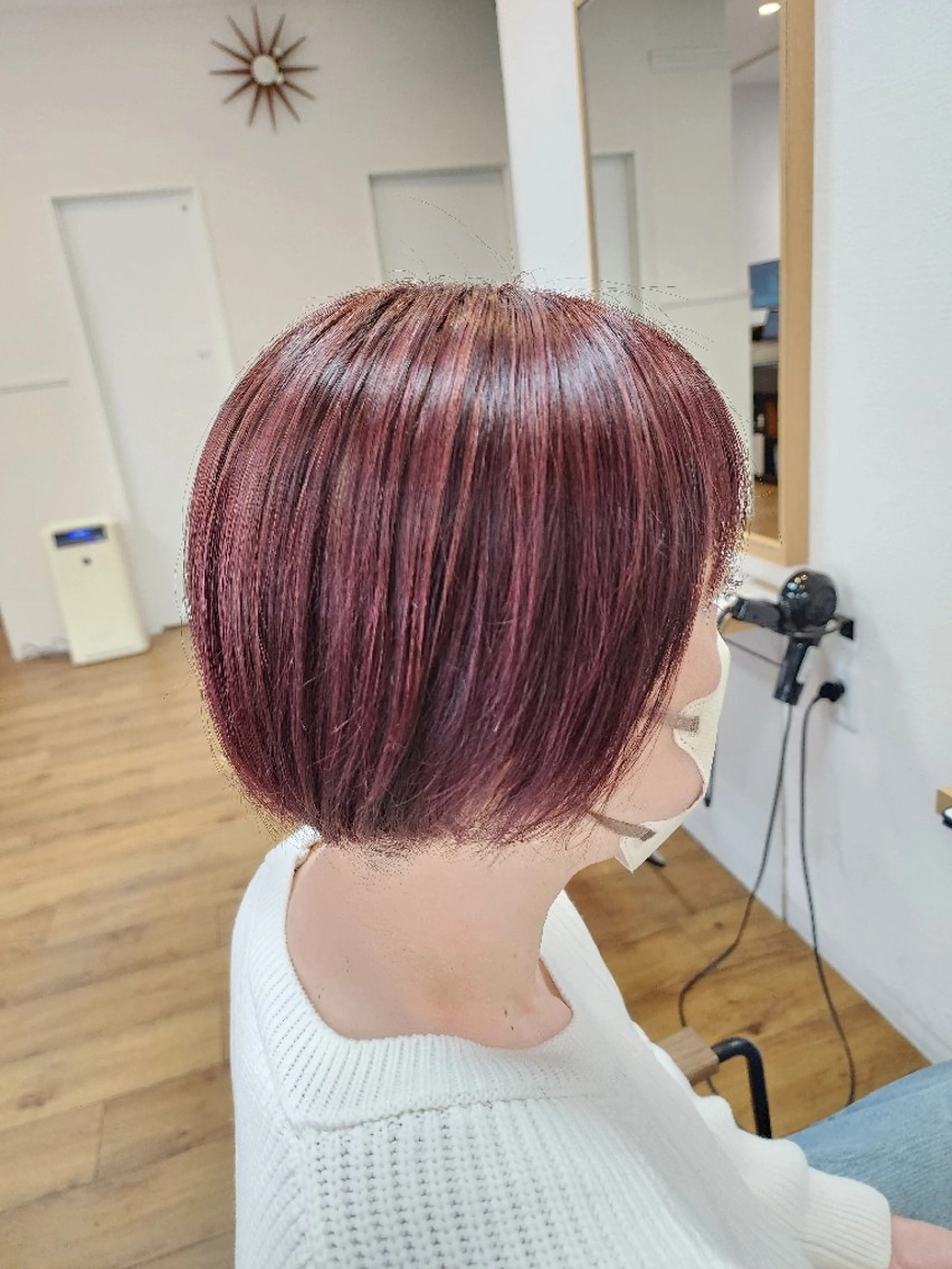 ミディアム カラー ハイライトカラー ハイライト カット ヘアカラー 近森 美帆[モーラ高石店]のヘアスタイル