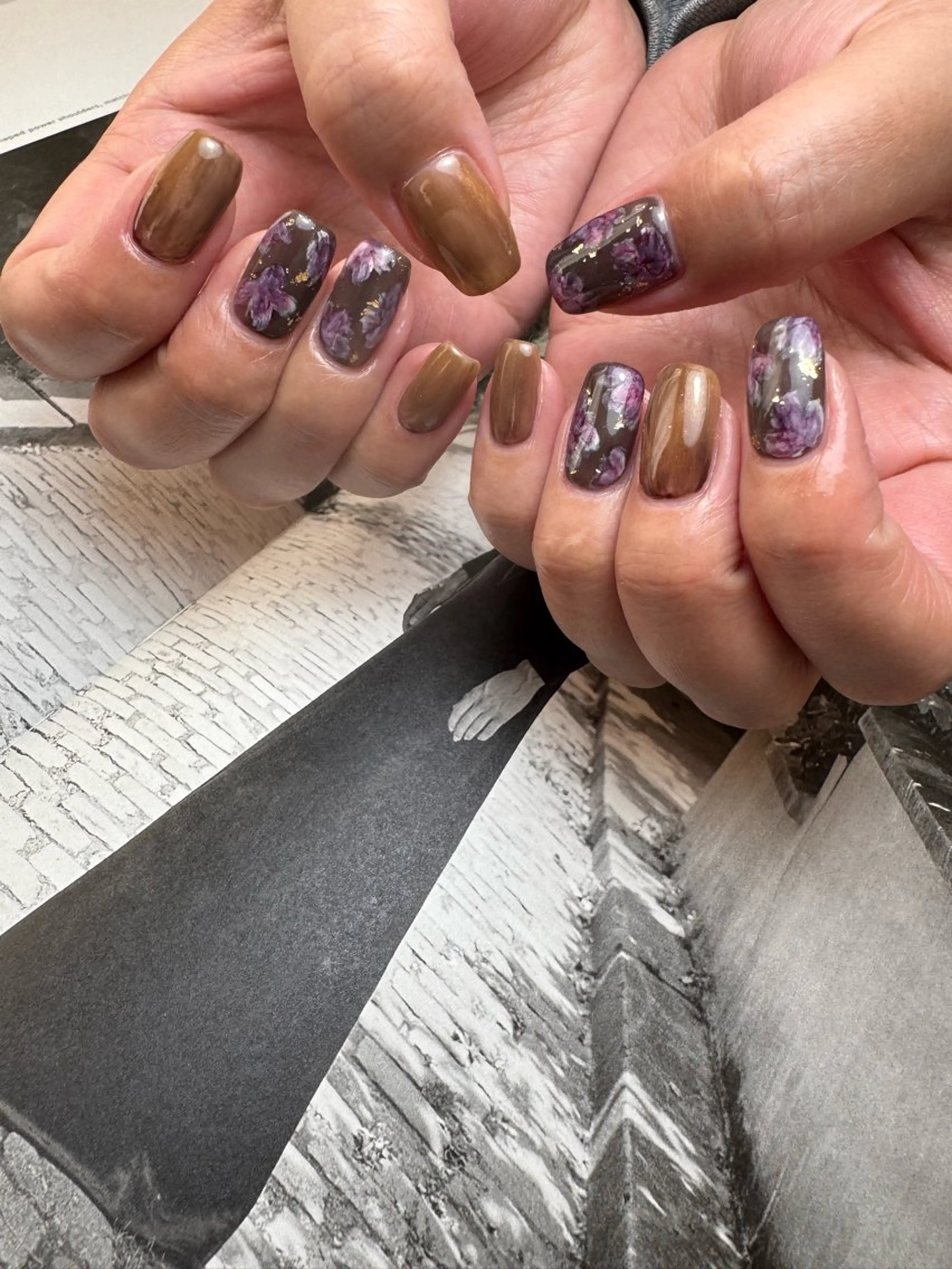 ネイル フラワーネイル ニュアンスネイル ハンドネイル 白日-hakubi nail-のネイルデザイン