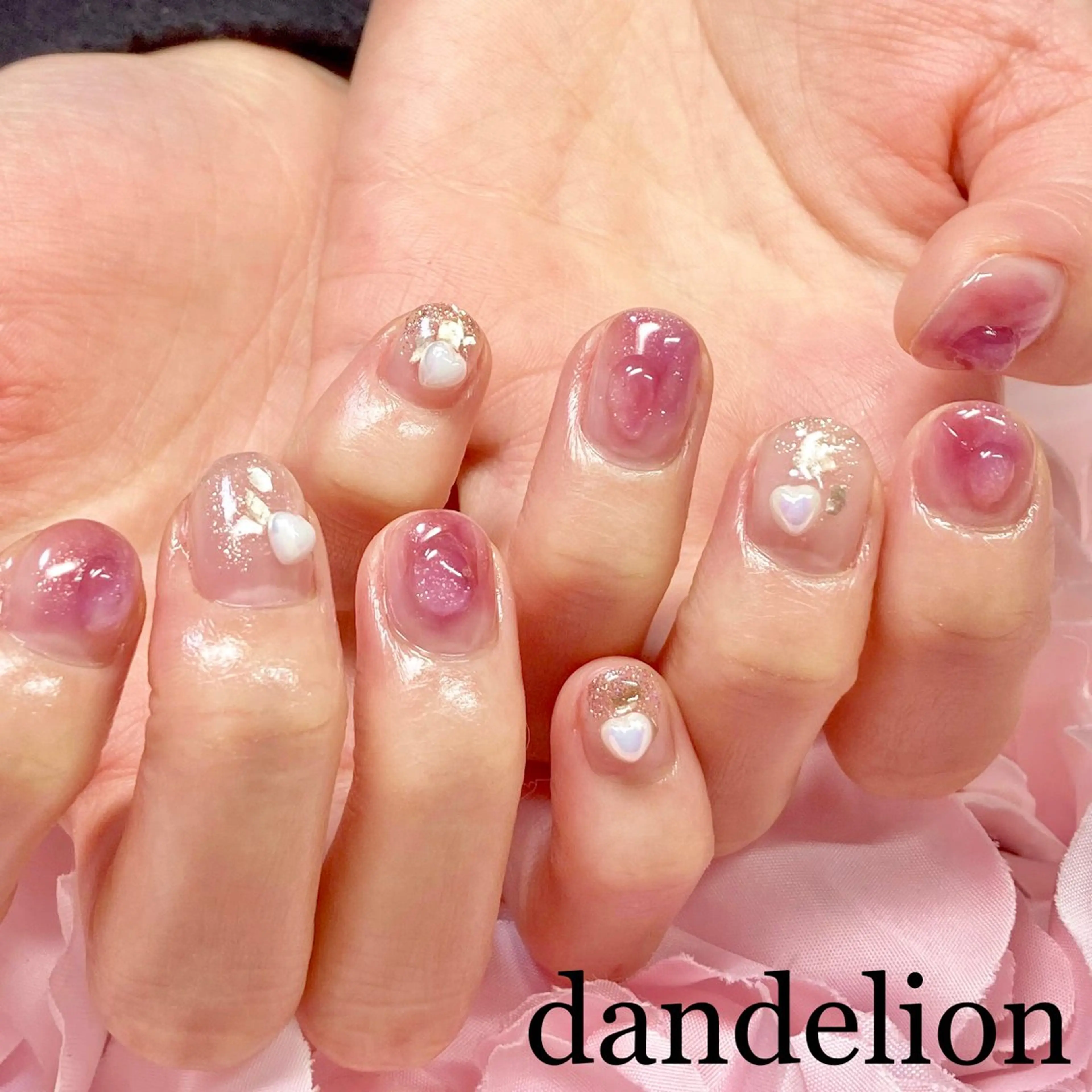 ネイル ハンドネイル ハンドケア dandelion ダンデライオンのネイルデザイン