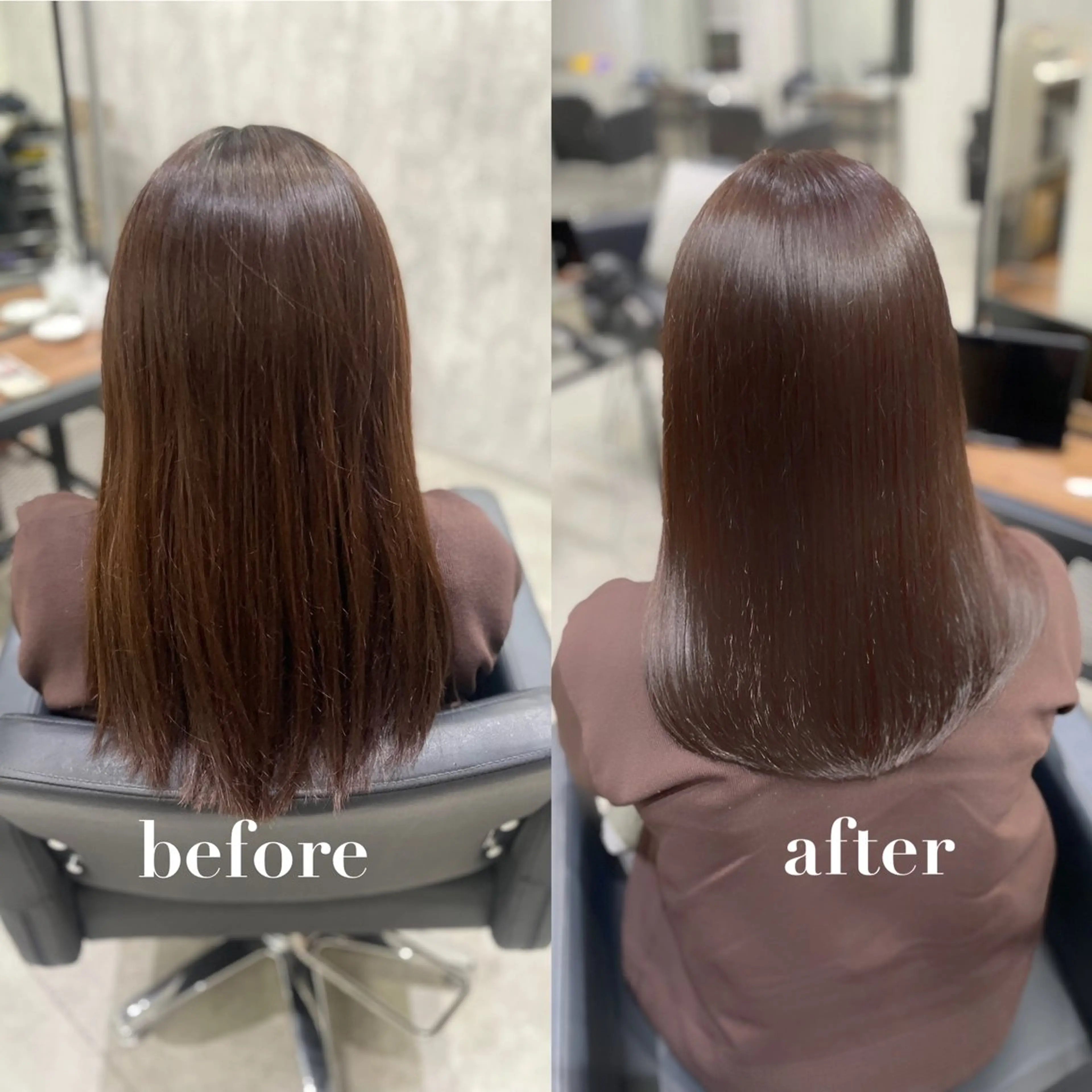 ミディアム 髪質改善 トリートメント カット ヘアカラー トリートメント 杉野🫧美髪🫧 Zina博多店長のヘアスタイル