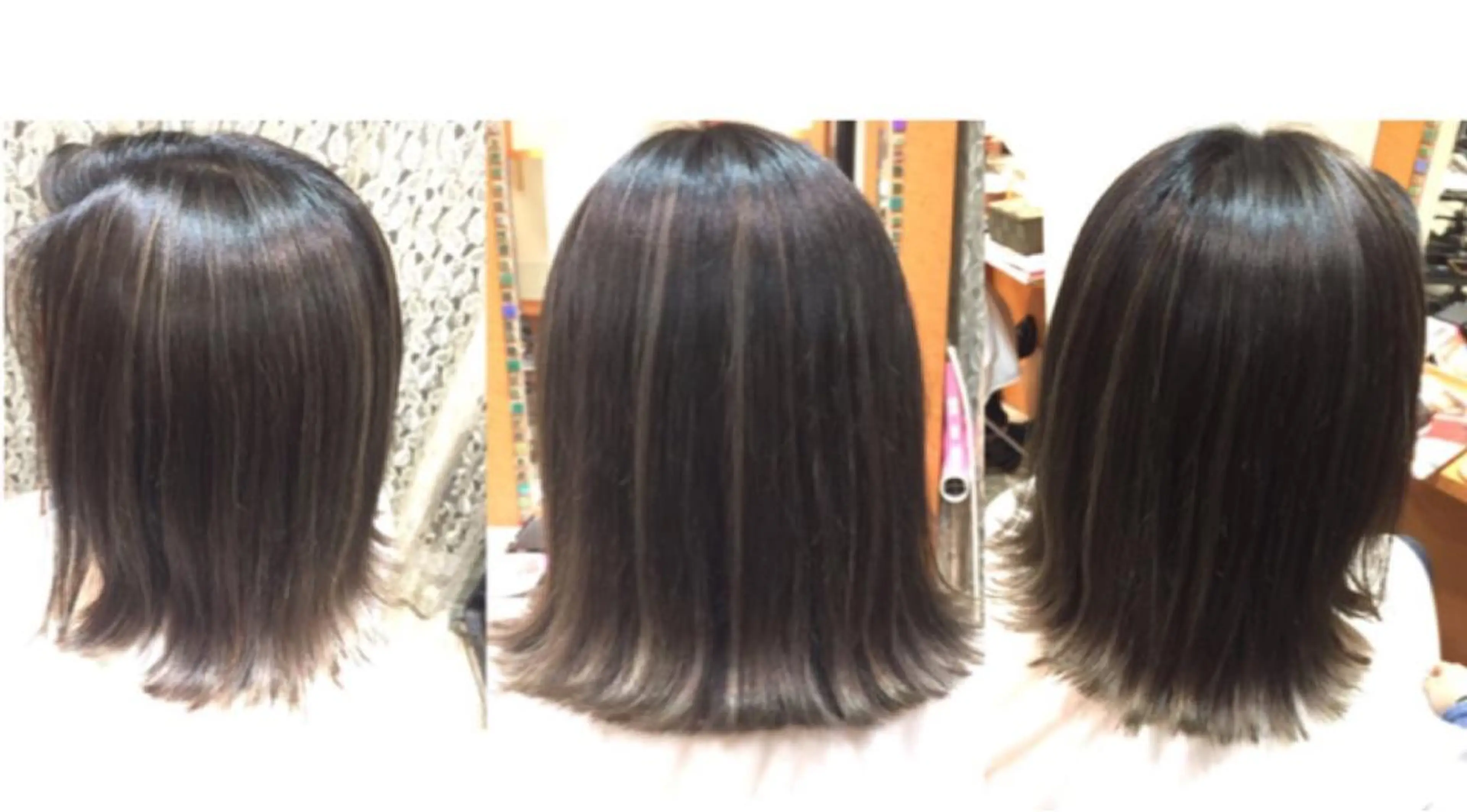 セミロング カラー ハイライトカラー ネイビーカラー ハイライト リピート指名no.1 /ruiのヘアスタイル