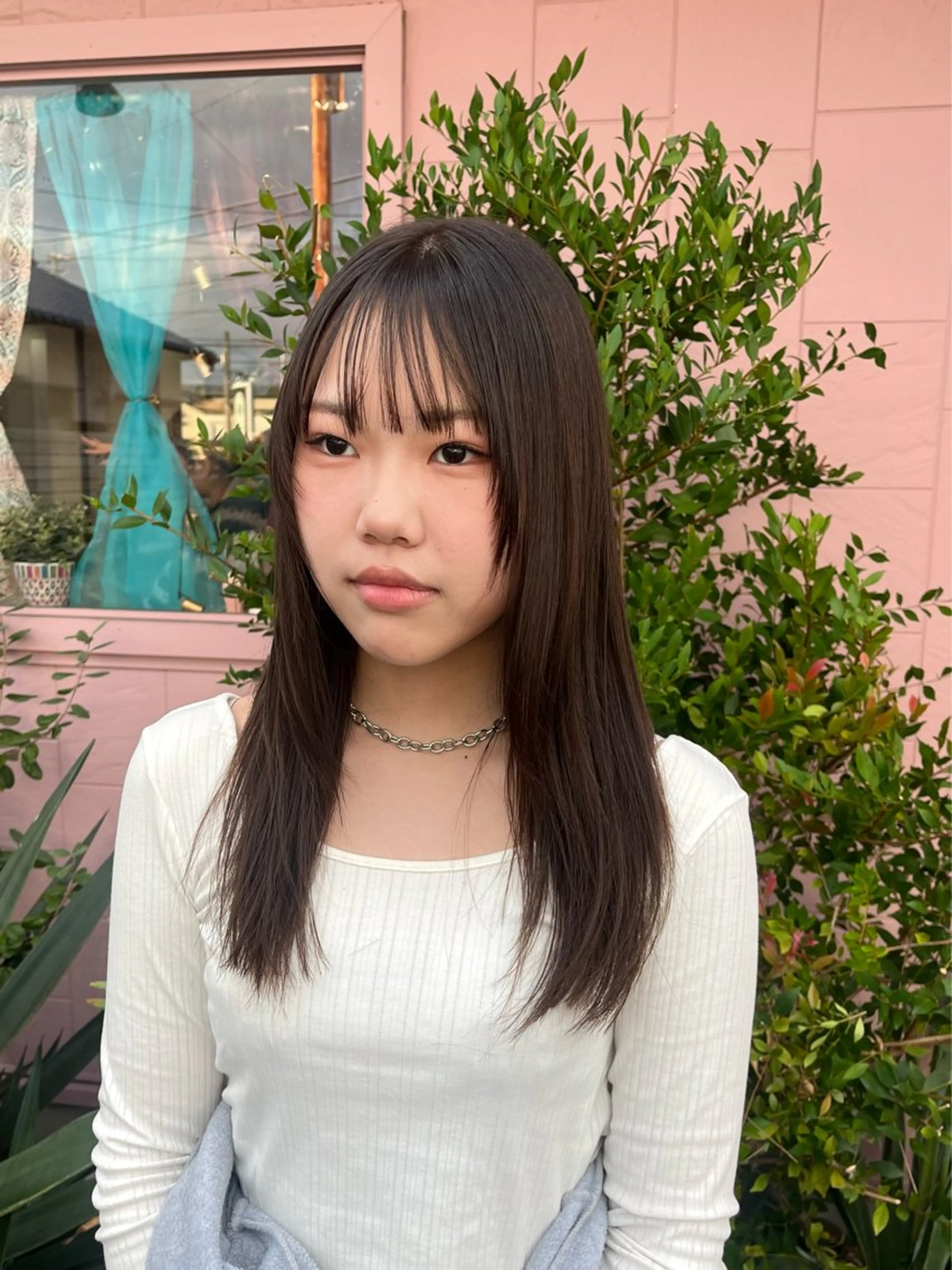 ミディアム カラー カット ヘアカラー トリートメント ♡ナナコ♡ レイヤー/艶髪のヘアスタイル