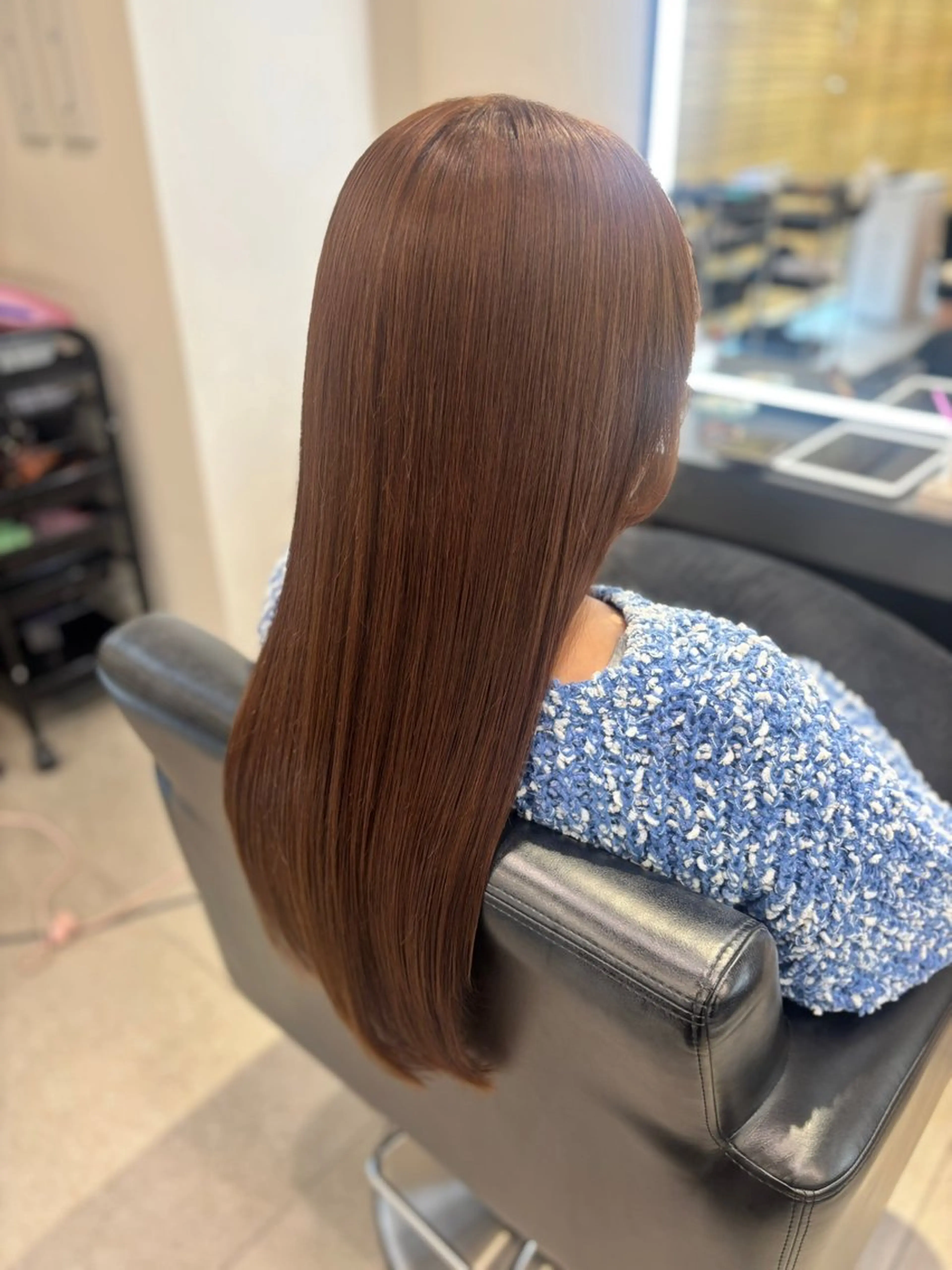 ロング ヘアカラー トリートメント RABU /髪質改善 伏見/ヘアケアサロンのヘアスタイル