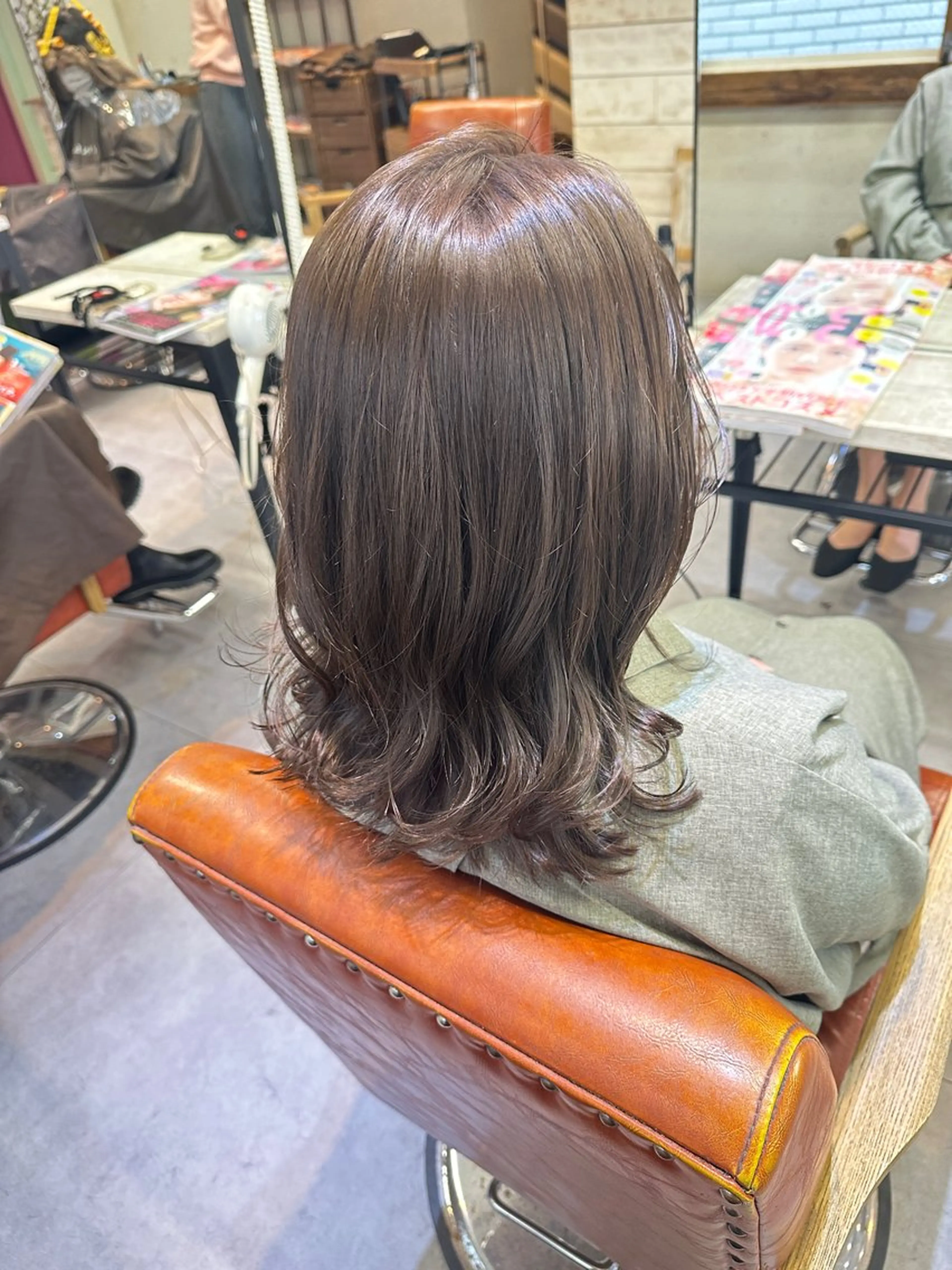 ミディアム カラー カット ヘアカラー トリートメント JYUNESU銀座店所属・韓国ヘア🇰🇷🎀 YURIAのヘアスタイル