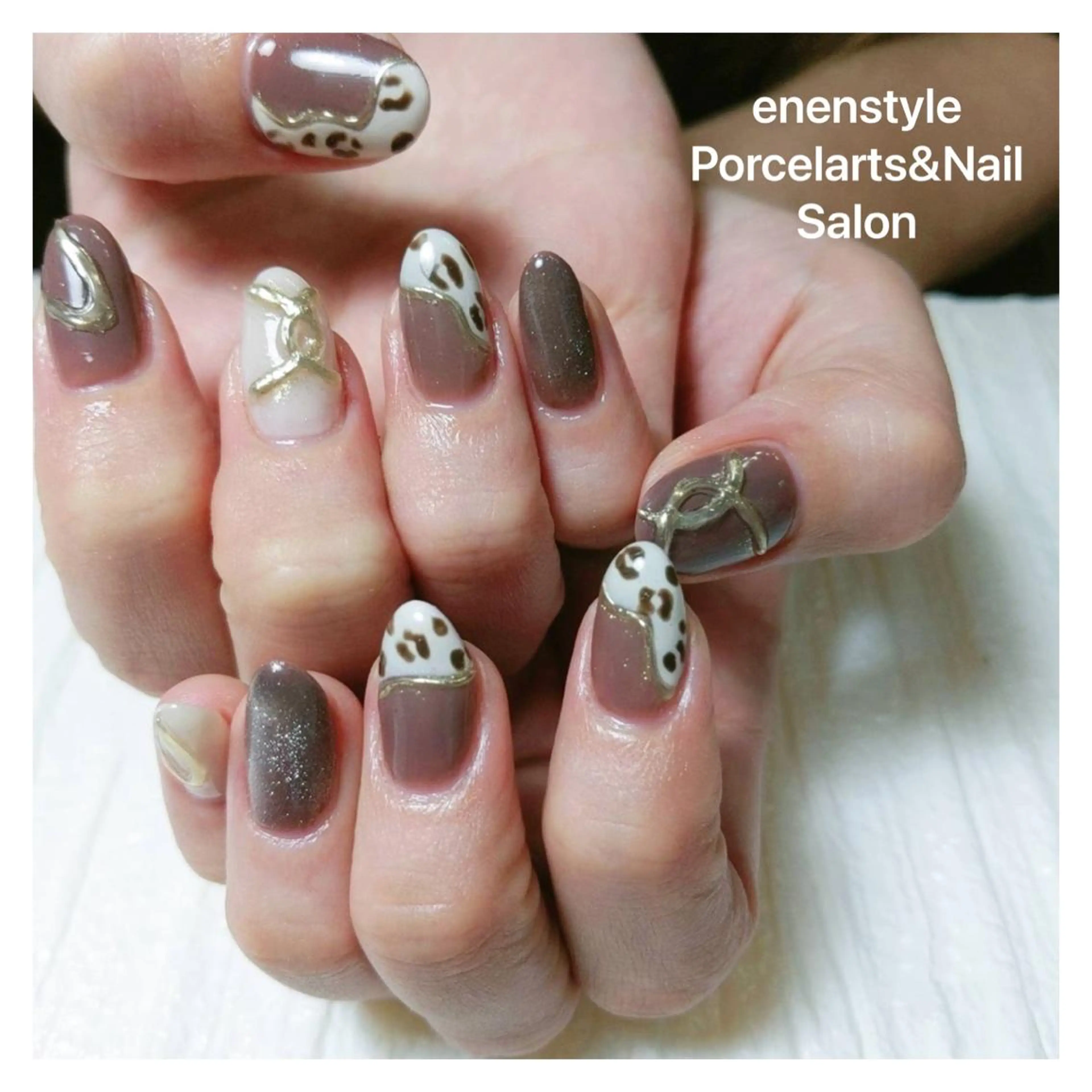 ミディアム ネイル ハンドネイル 👑enen style👑のネイルデザイン