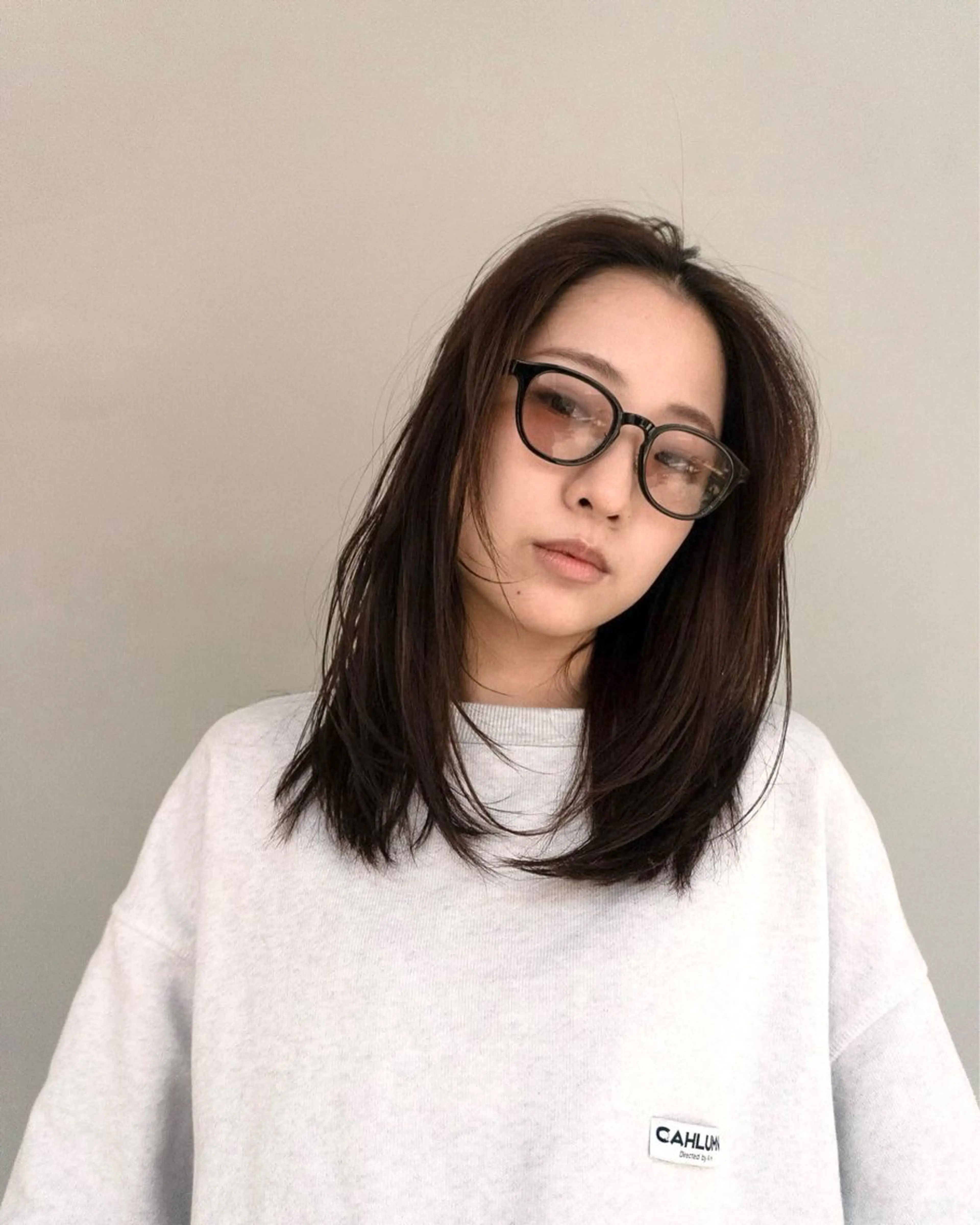 ミディアム レイヤーカット トリートメント 🌿ボブ パーマ高橋啓太🌿のヘアスタイル