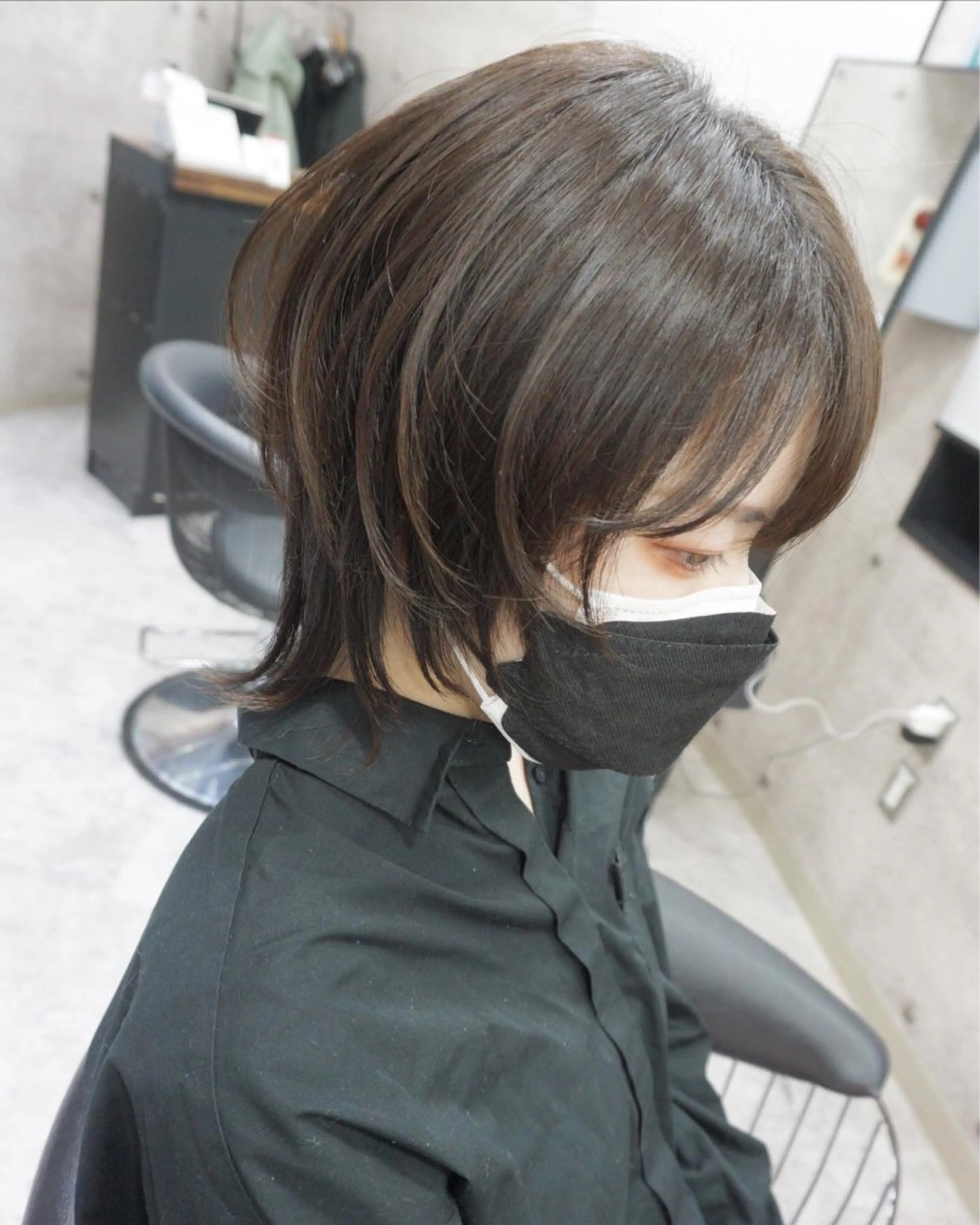 ショート 顔まわりレイヤー レイヤーカット ショートヘア ウルフカット カット hair teria ryu 大塚のヘアスタイル