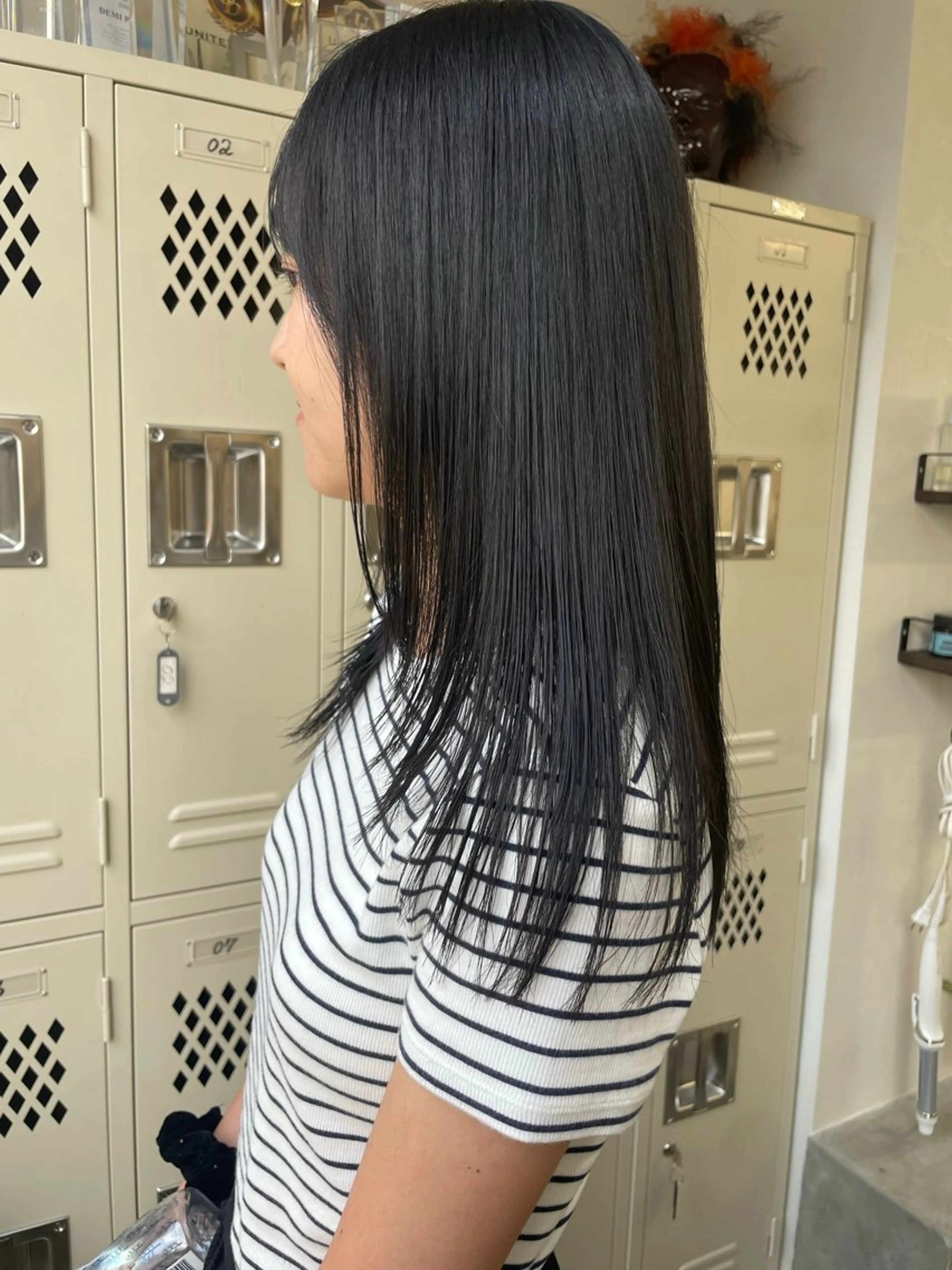 セミロング ヘアカラー 🎀うる艶モテ髪🎀 透明感/ユナのヘアスタイル