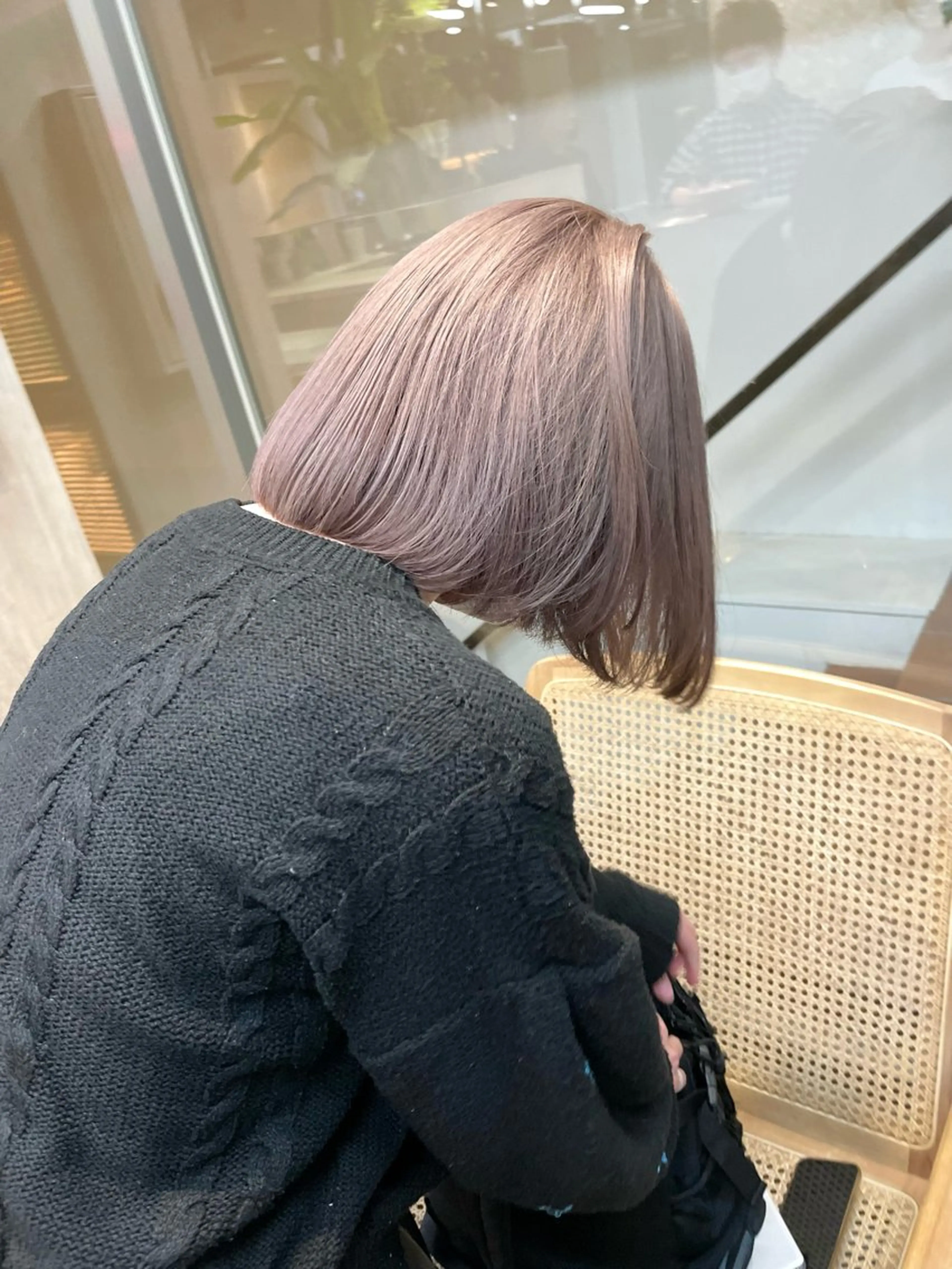 ショート ボブ ミルクティーベージュ /三村克彦のヘアスタイル