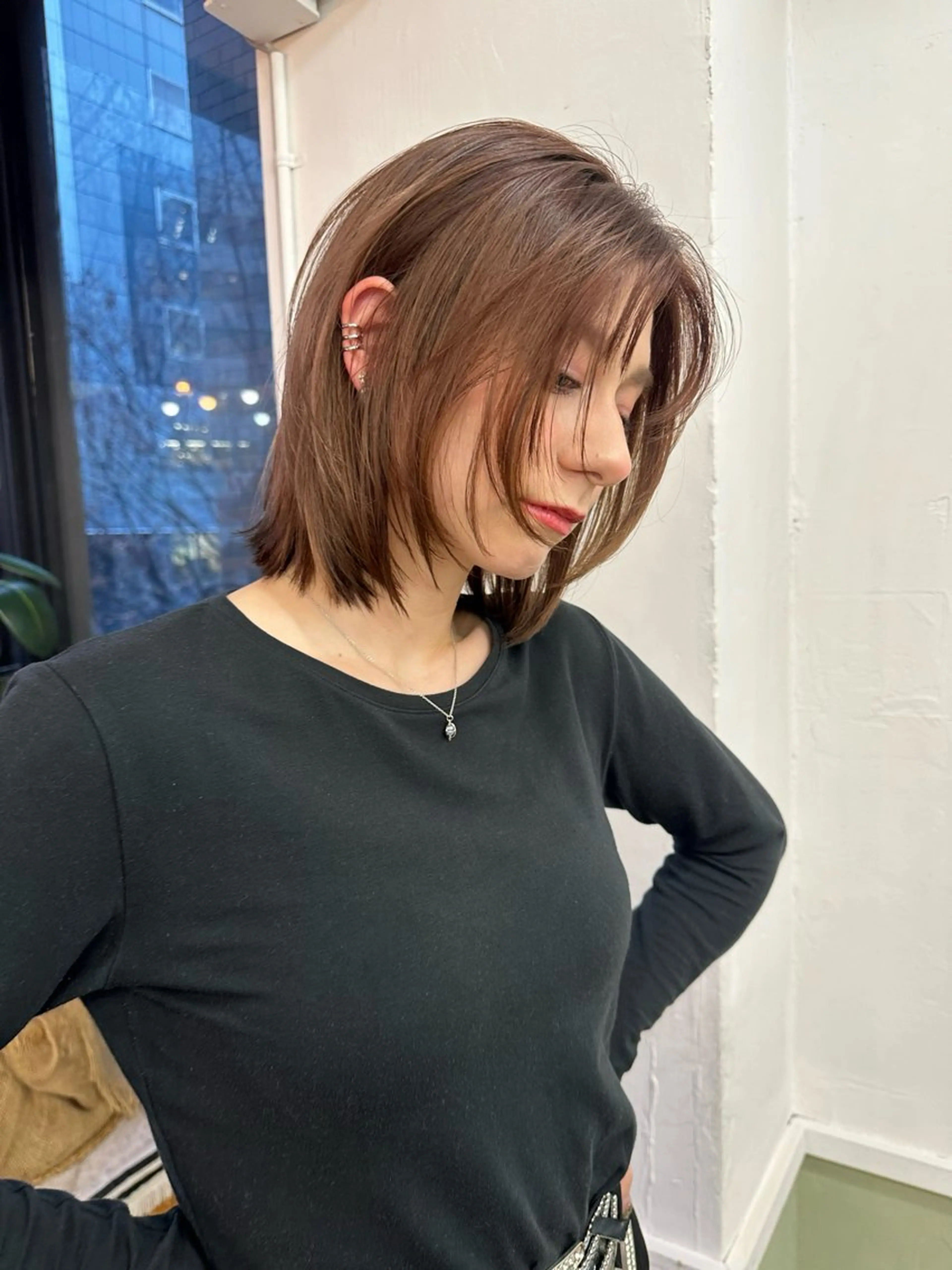 ミディアム カラー 🪭risa 暖色/レイヤー🪭のヘアスタイル