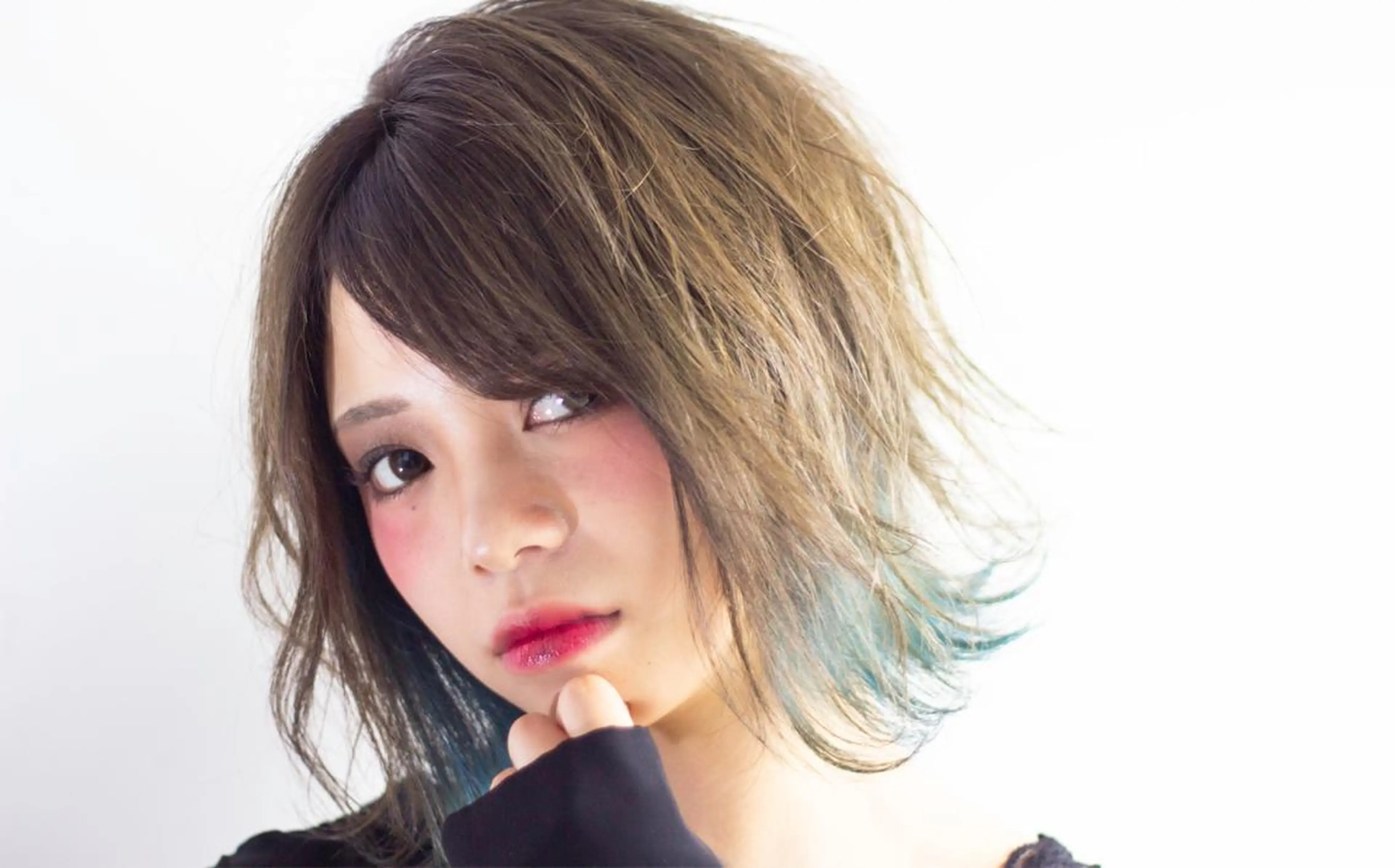 ミディアム カラー 髪質改善専門 いしだあきひろのヘアスタイル