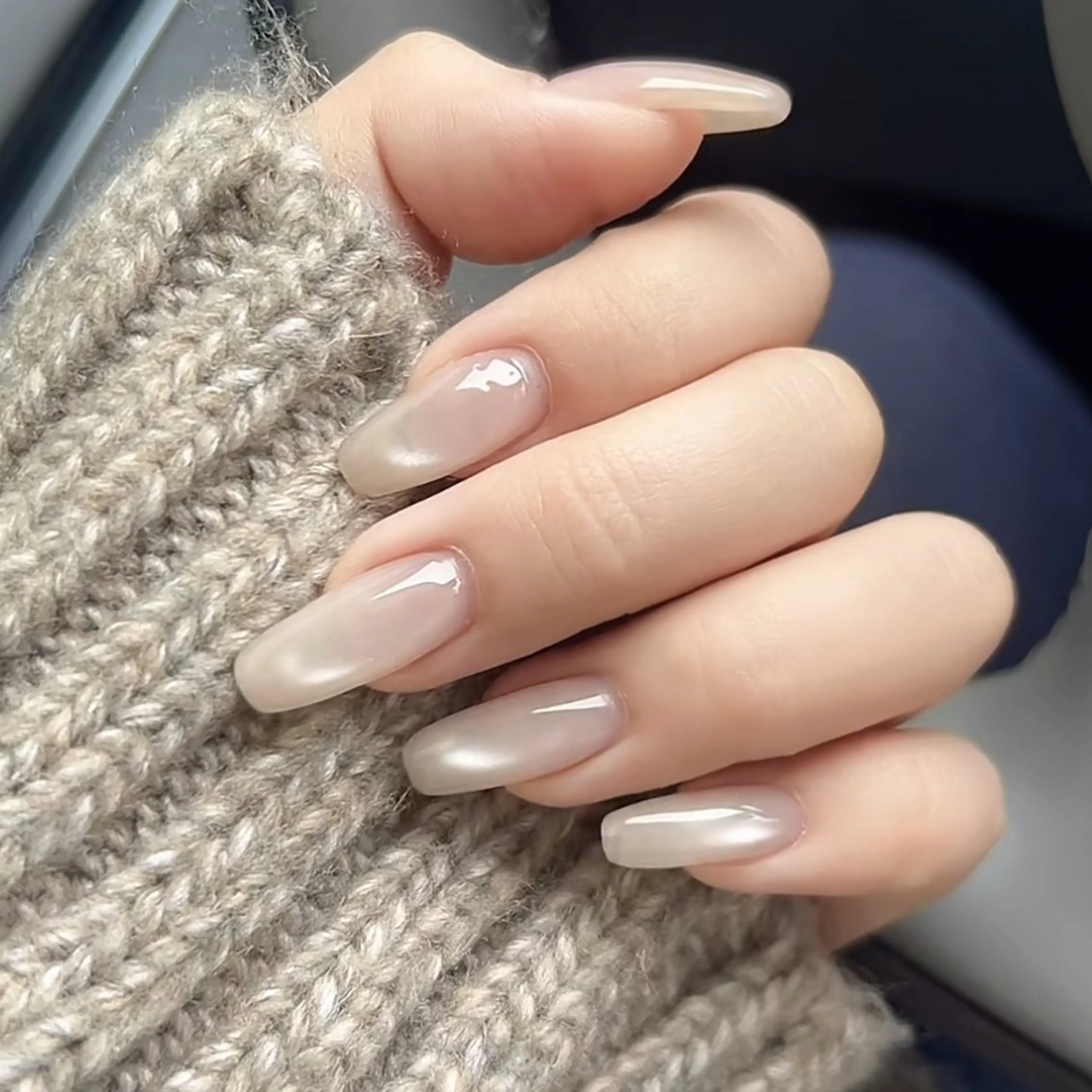 ネイル フレンチネイル ジェルネイル マグネットネイル マグネットフレンチ ニュアンスネイル ハンドネイル Lumière Nail 新大久保のネイルデザイン