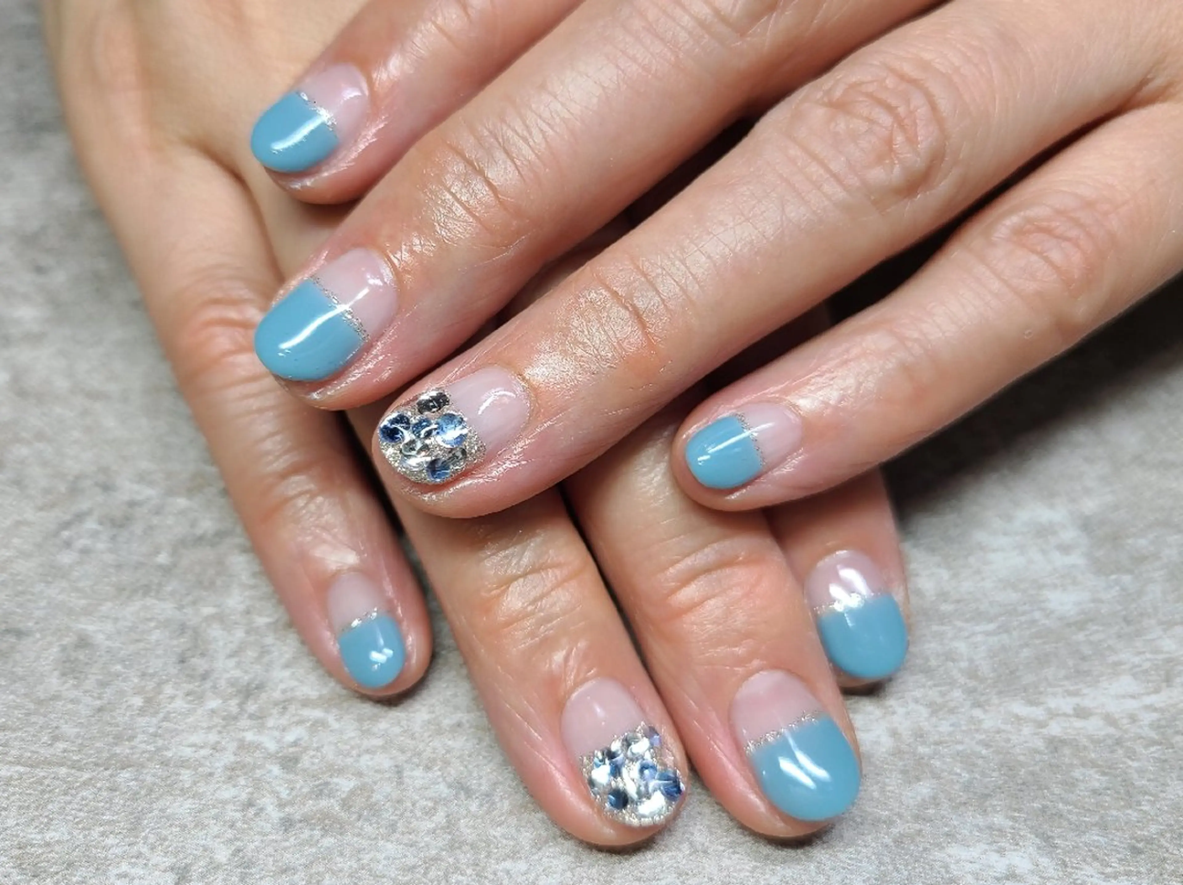 ネイル フレンチネイル ハンドネイル Coquille ネイル　ハセガワのネイルデザイン