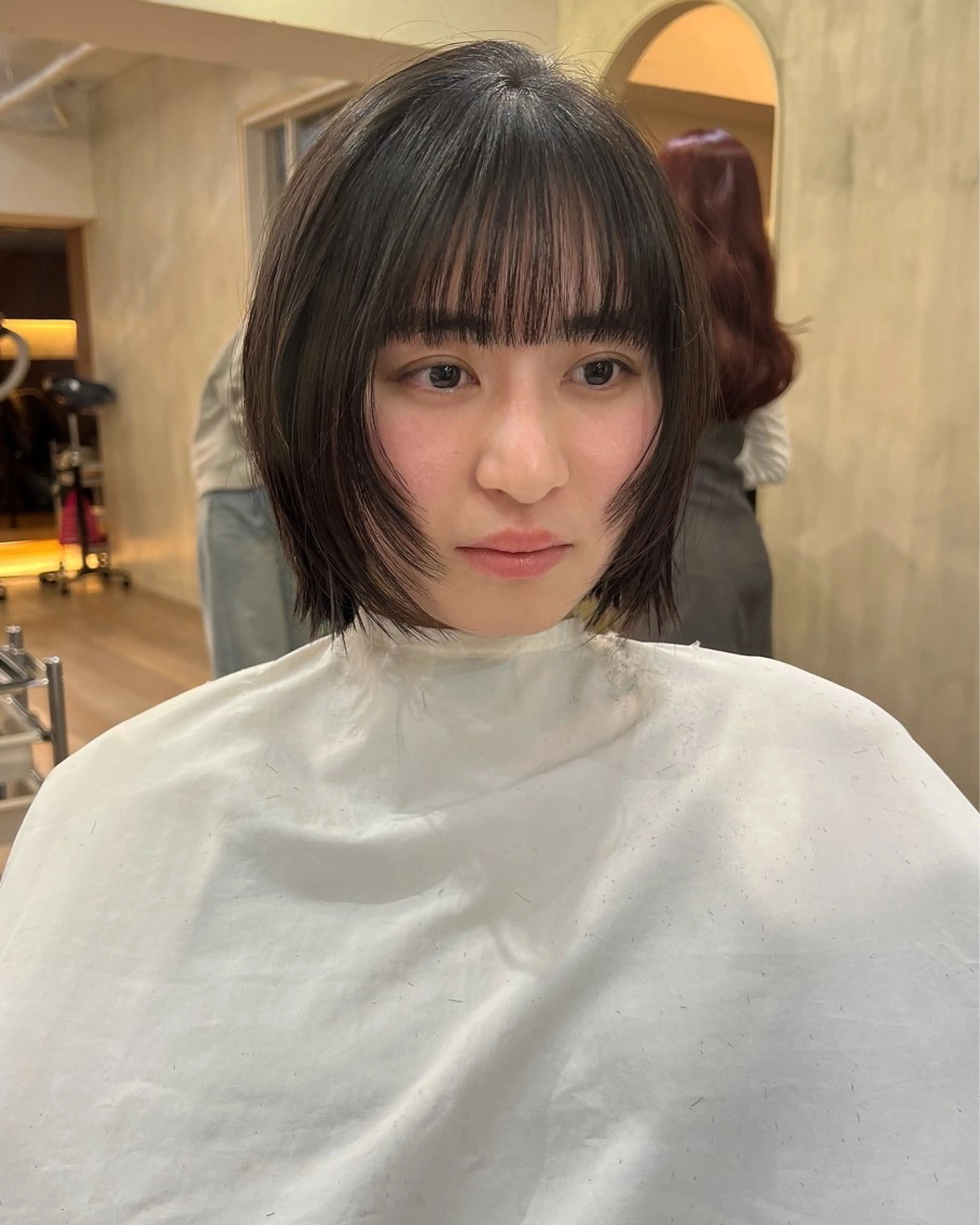 ショート ボブレイヤー ボブ レイヤーカット LOAVE  表参道 レイヤー　kahoのヘアスタイル