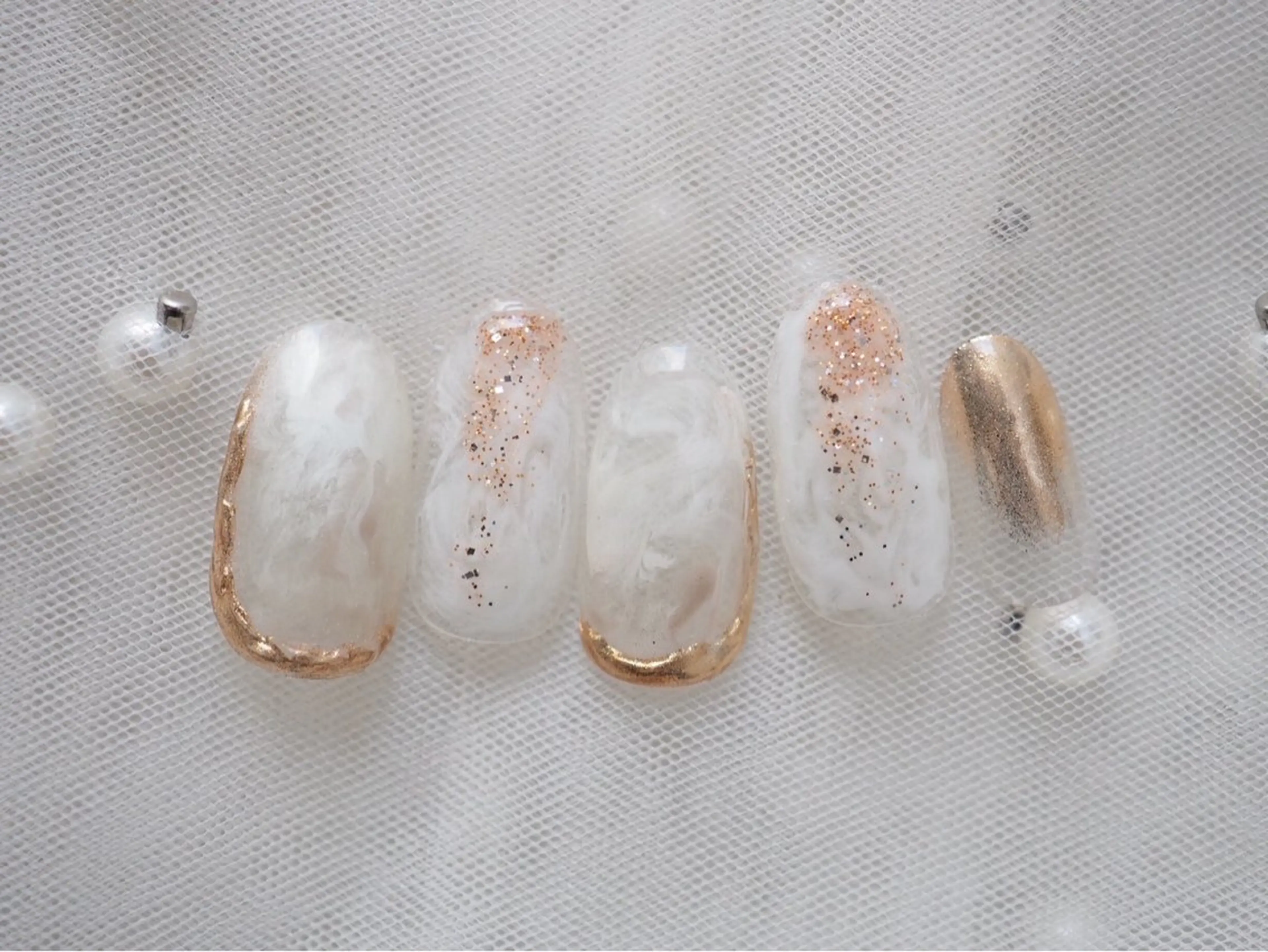 ネイル ハンドネイル トップネイリスト Ribbon立川店のネイルデザイン