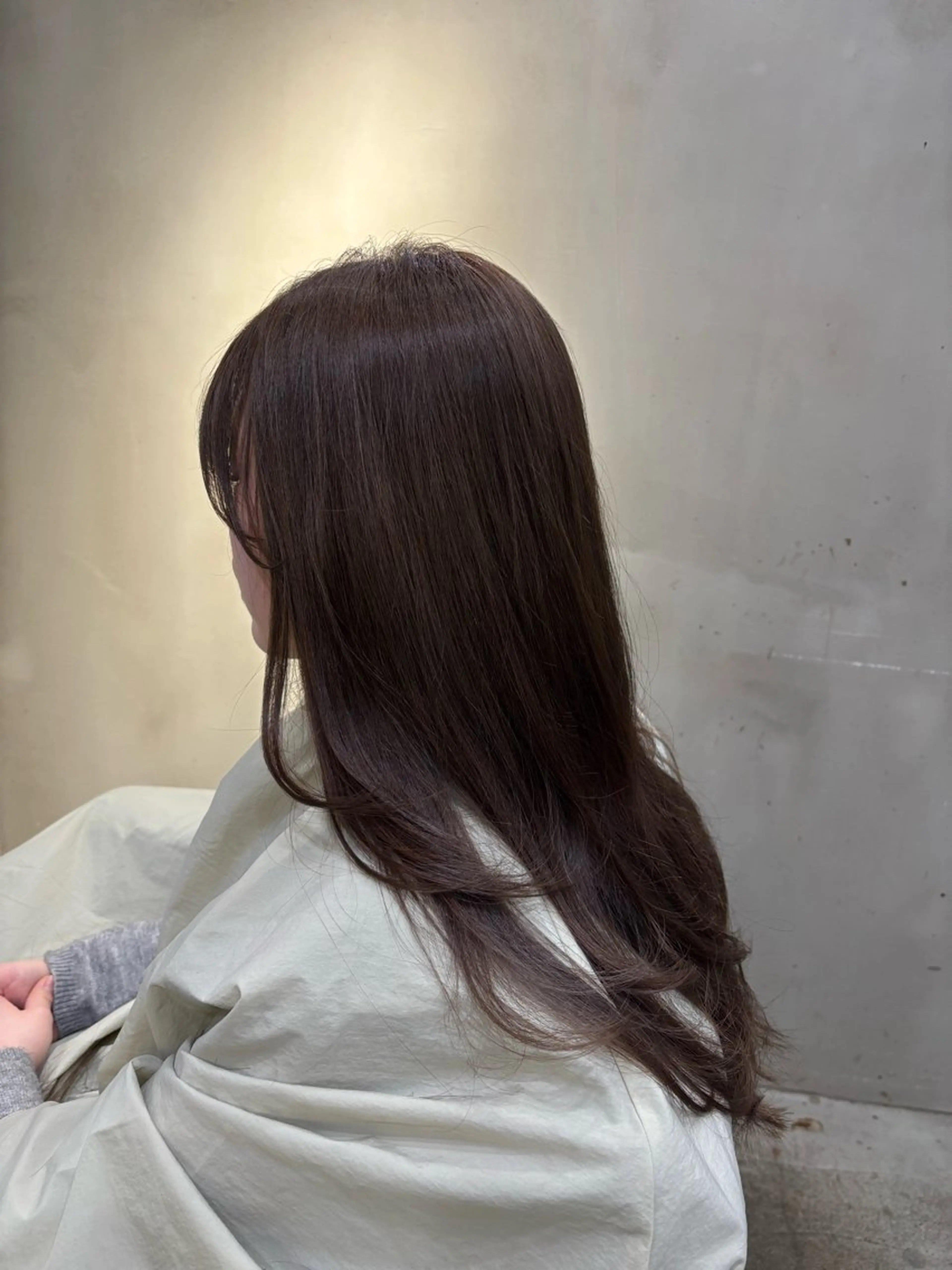 ロング カラー ベージュカラー オリーブベージュ ヘアカラー 中園康 /カラー/ブリーチのヘアスタイル
