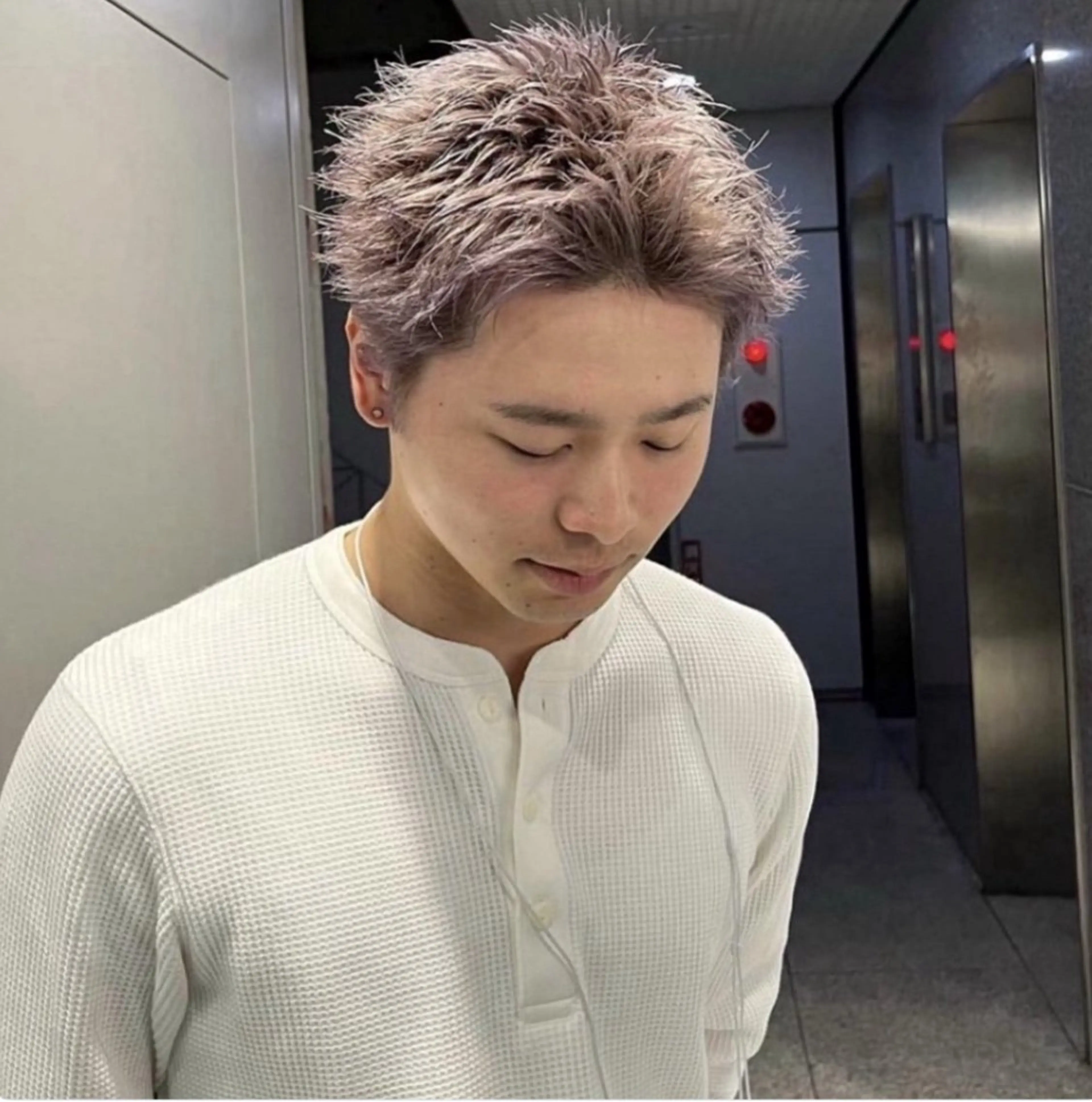 ショート カラー パーマ メンズ カット ヘアカラー 🔥メンズ 特化🔥菊水皐暉🔥のヘアスタイル