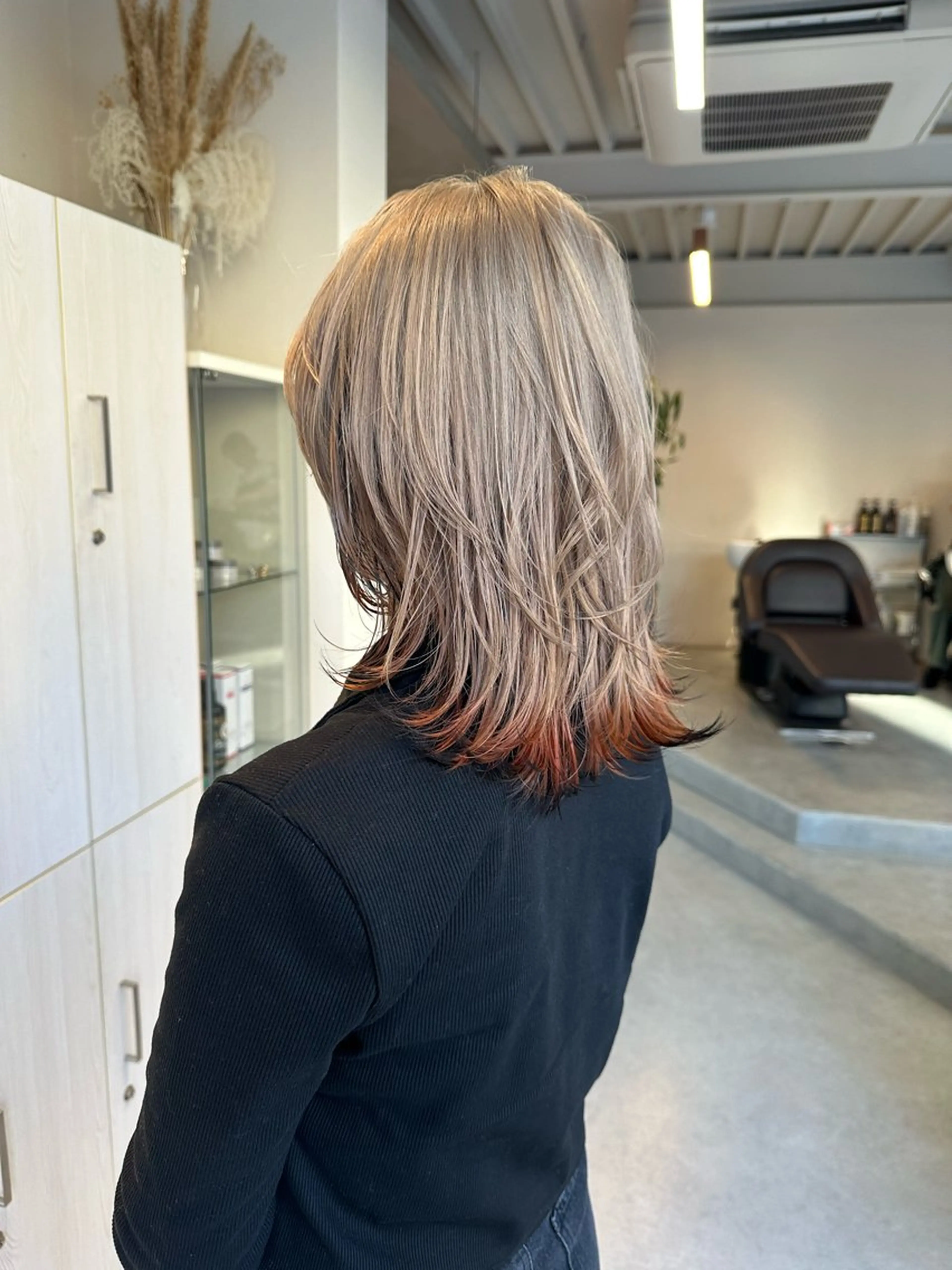 ミディアム カラー ハイトーン×似合わせ 🌱中川慎之介のヘアスタイル