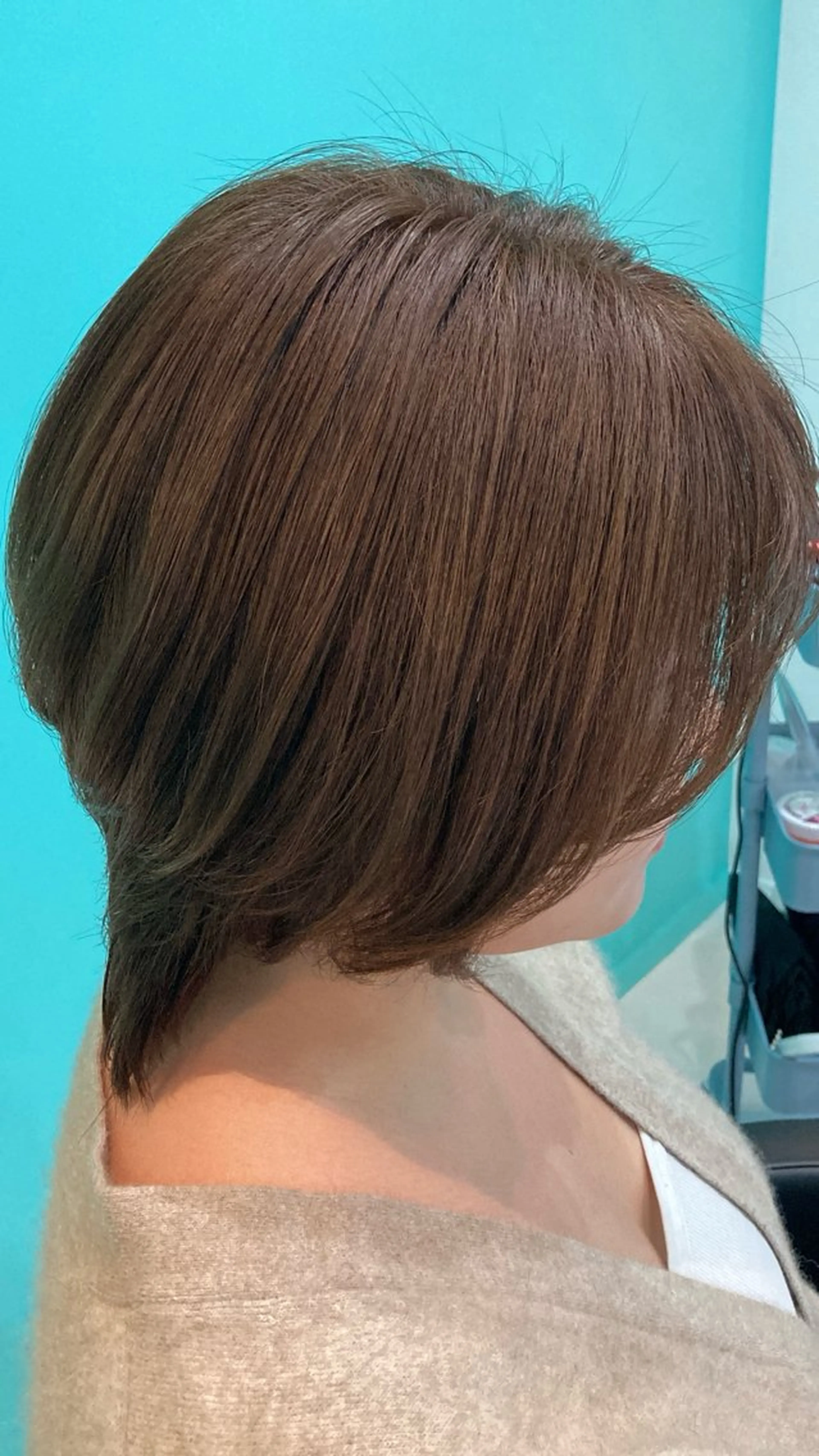 ショート カラー アッシュ ベージュカラー ブリーチ ブリーチなしカラー 🫧透明感✨ブリーチ 💫ダメージレス🫧のヘアスタイル