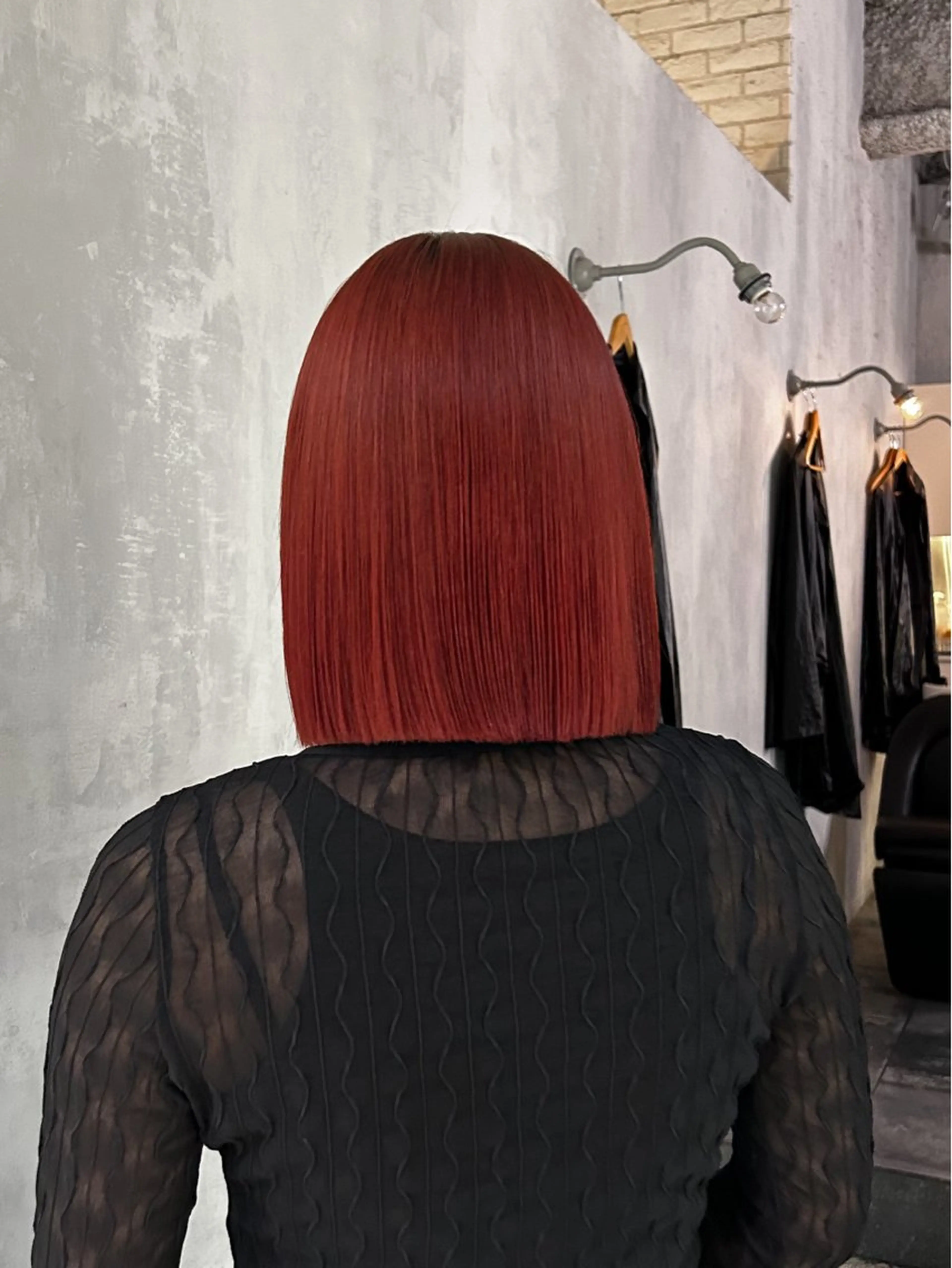 ショート カラー レッドカラー Hinata🛸 ハイトーン美容師のヘアスタイル