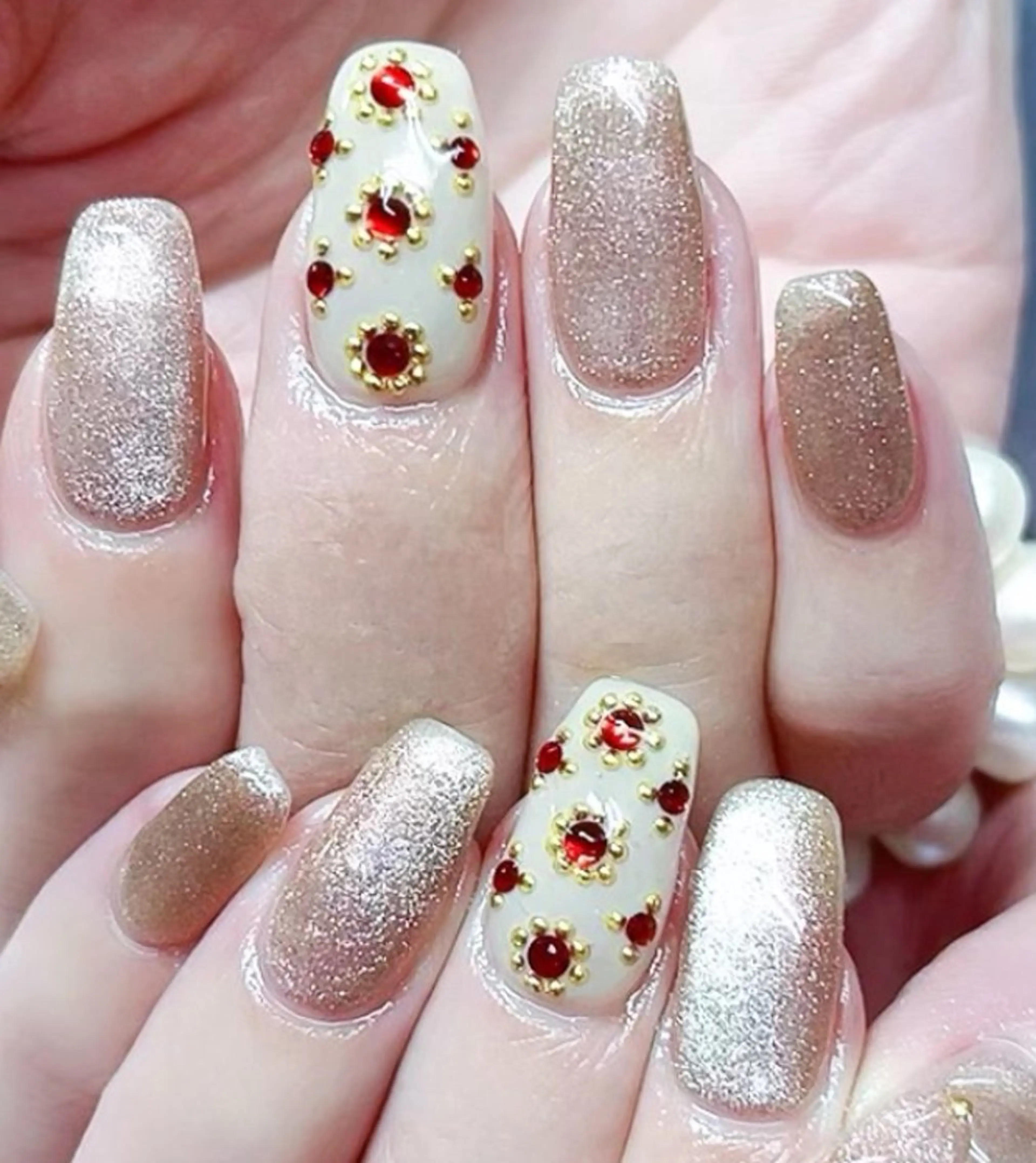 ネイル ハンドネイル MoonNail ユリ🌸のネイルデザイン