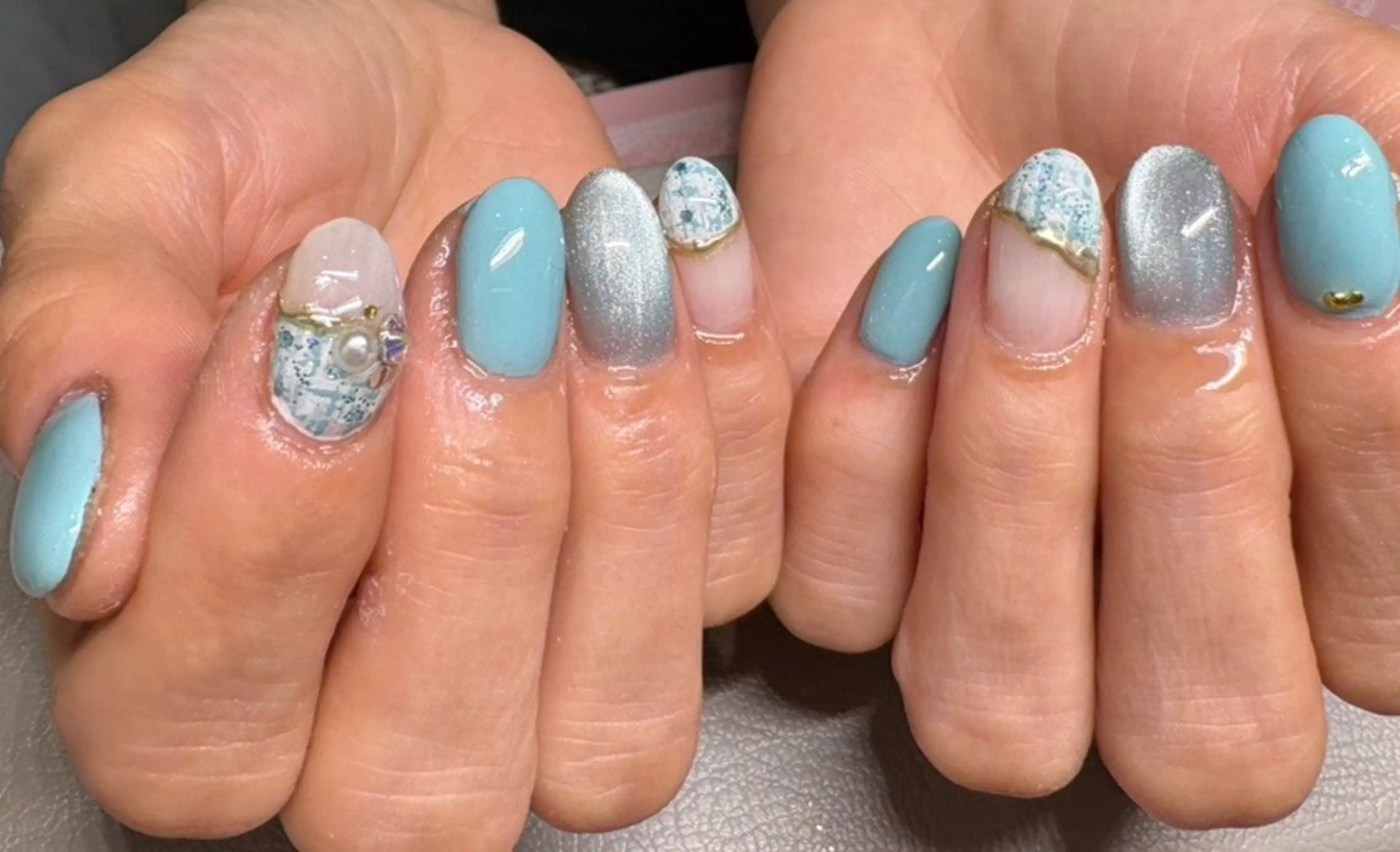 ネイル 持ち込み ハンドネイル Chaleur fleurのネイルデザイン