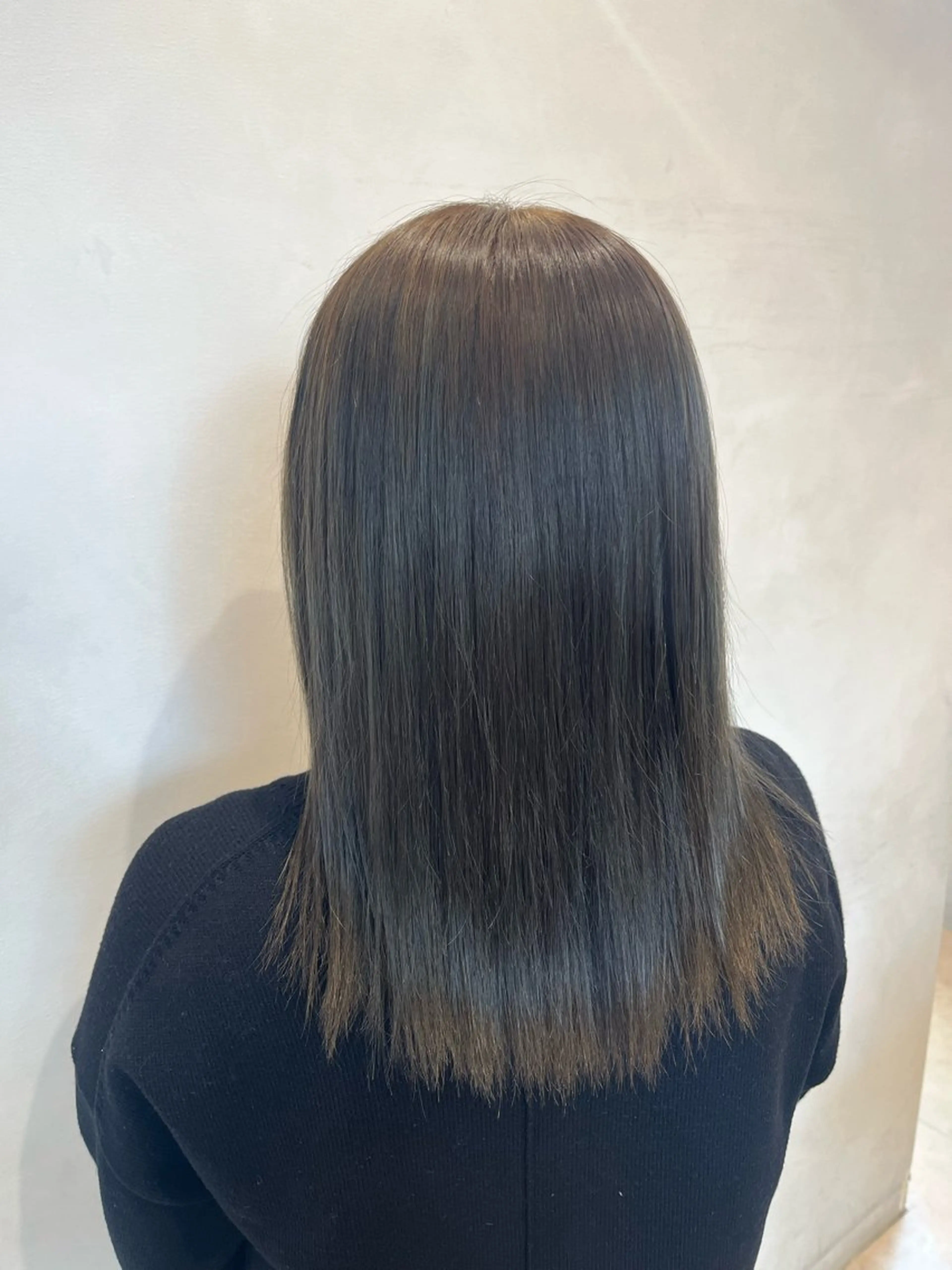 ミディアム カラー ベージュカラー オリーブベージュ 🟦メンズ特化🟦 たかしま　あさひのヘアスタイル