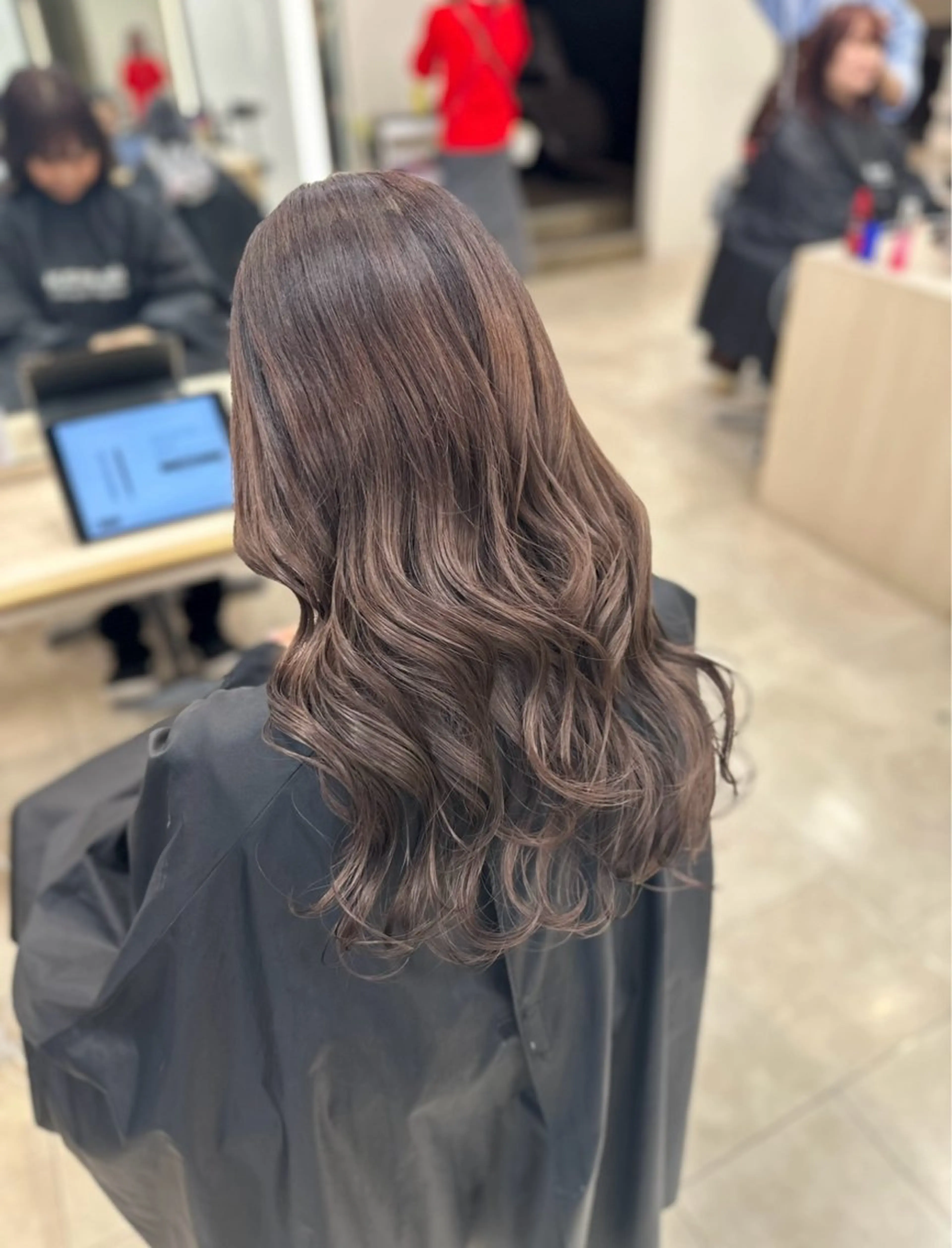 ロング カラー お悩み改善 黄金比みくのヘアスタイル
