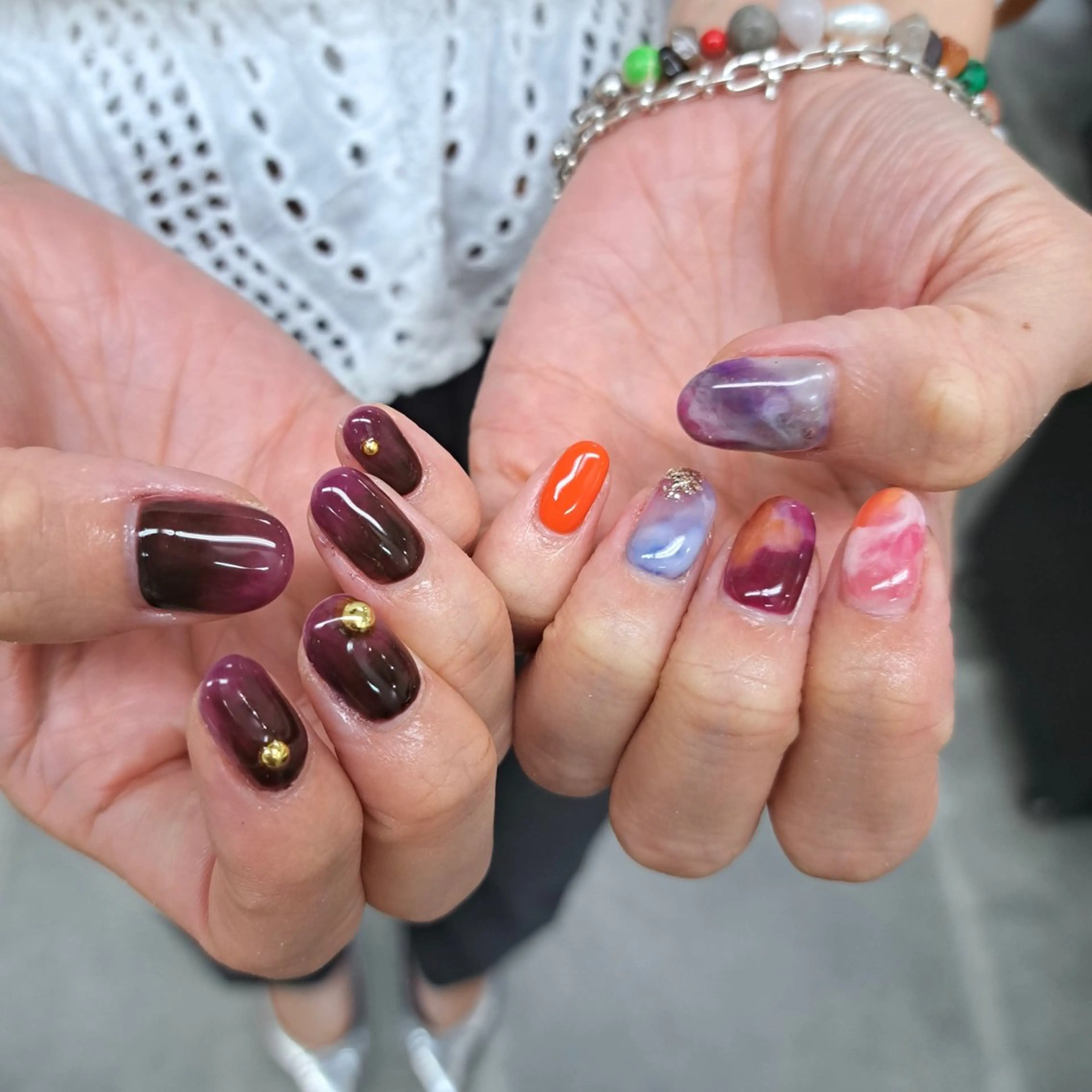 ネイル アートネイル ジェルネイル ニュアンスネイル スカルプネイル nailstudio eviz新宿店のネイルデザイン