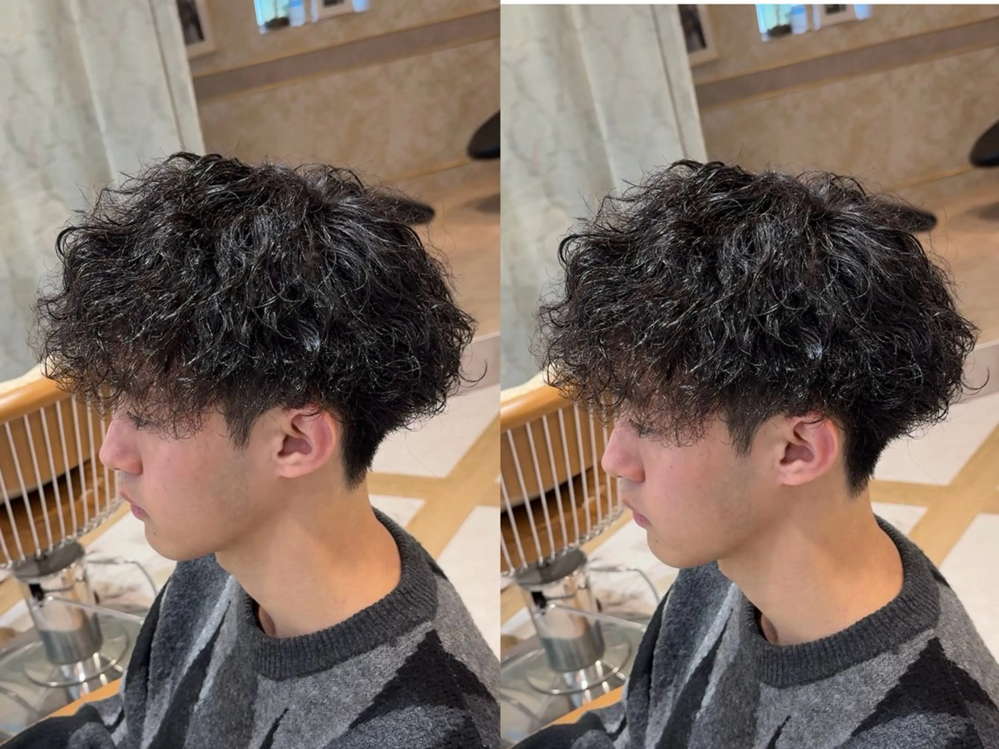 パーマ メンズ カット パーマ ハクヤ心斎橋 パーマ/縮毛矯正のヘアスタイル
