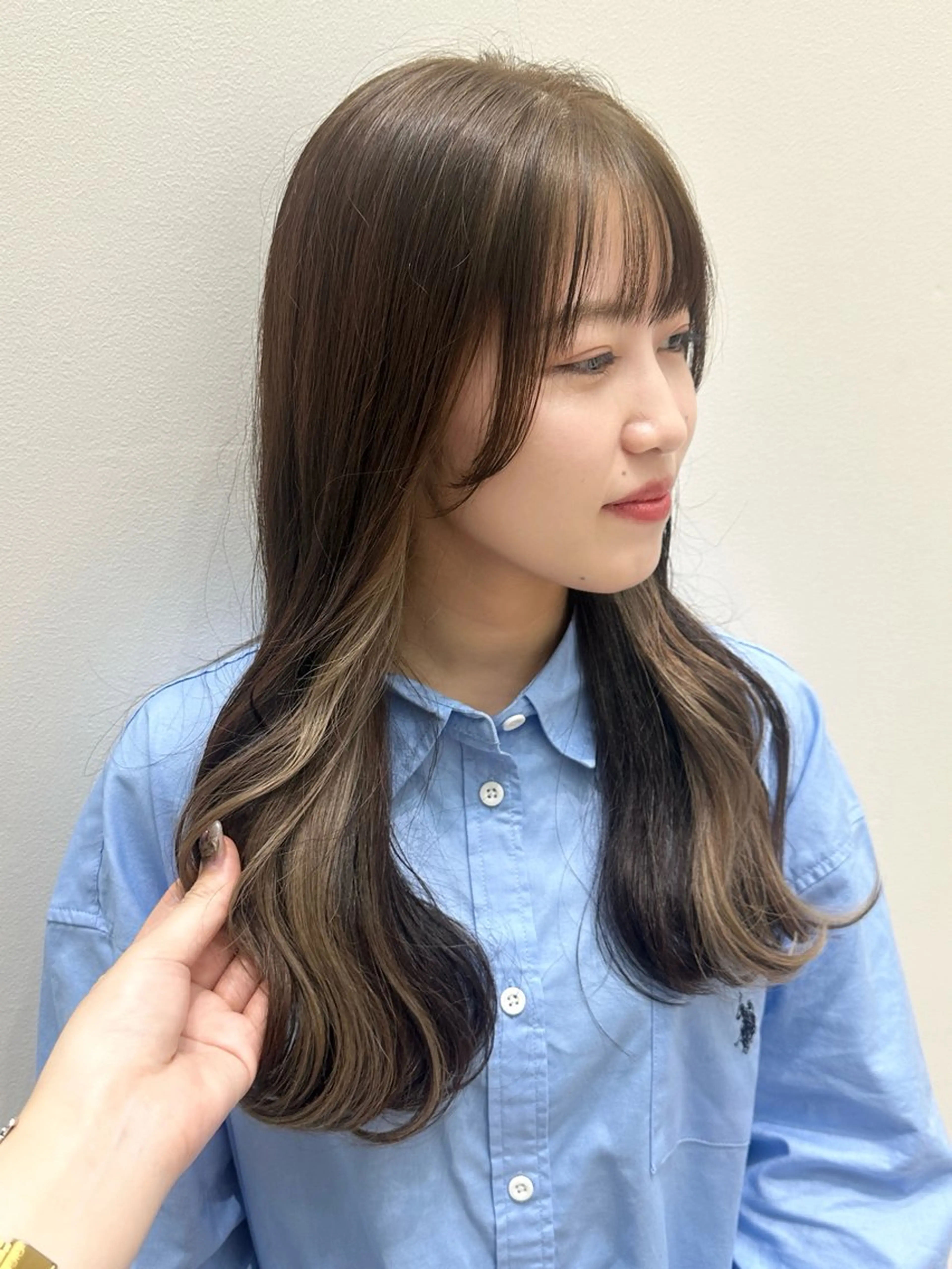 ロング カラー ヘアカラー recipe 黒木 彩那のヘアスタイル