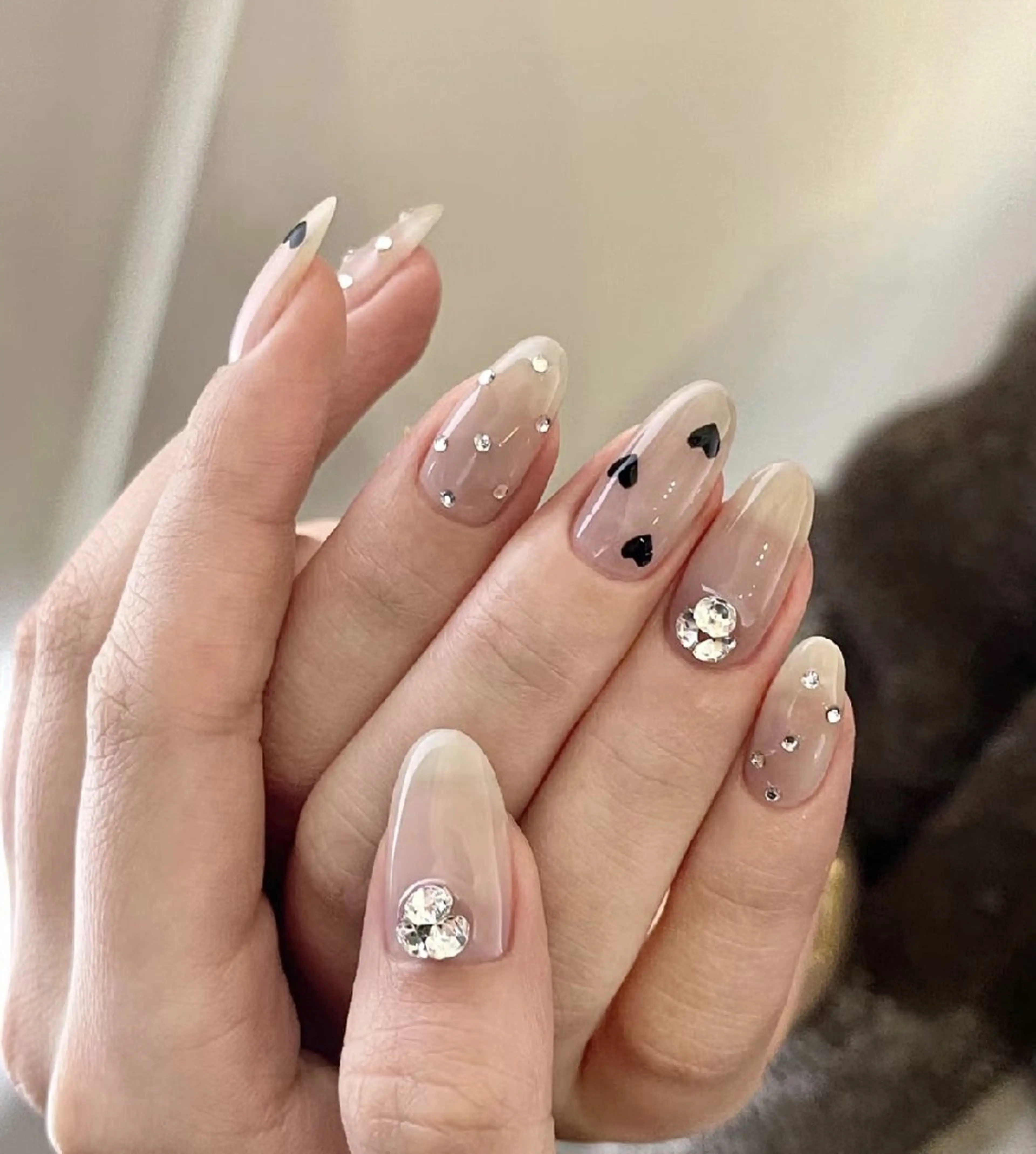 ネイル 持ち込み バレンタイン ハンドネイル UM Nail Salonのネイルデザイン