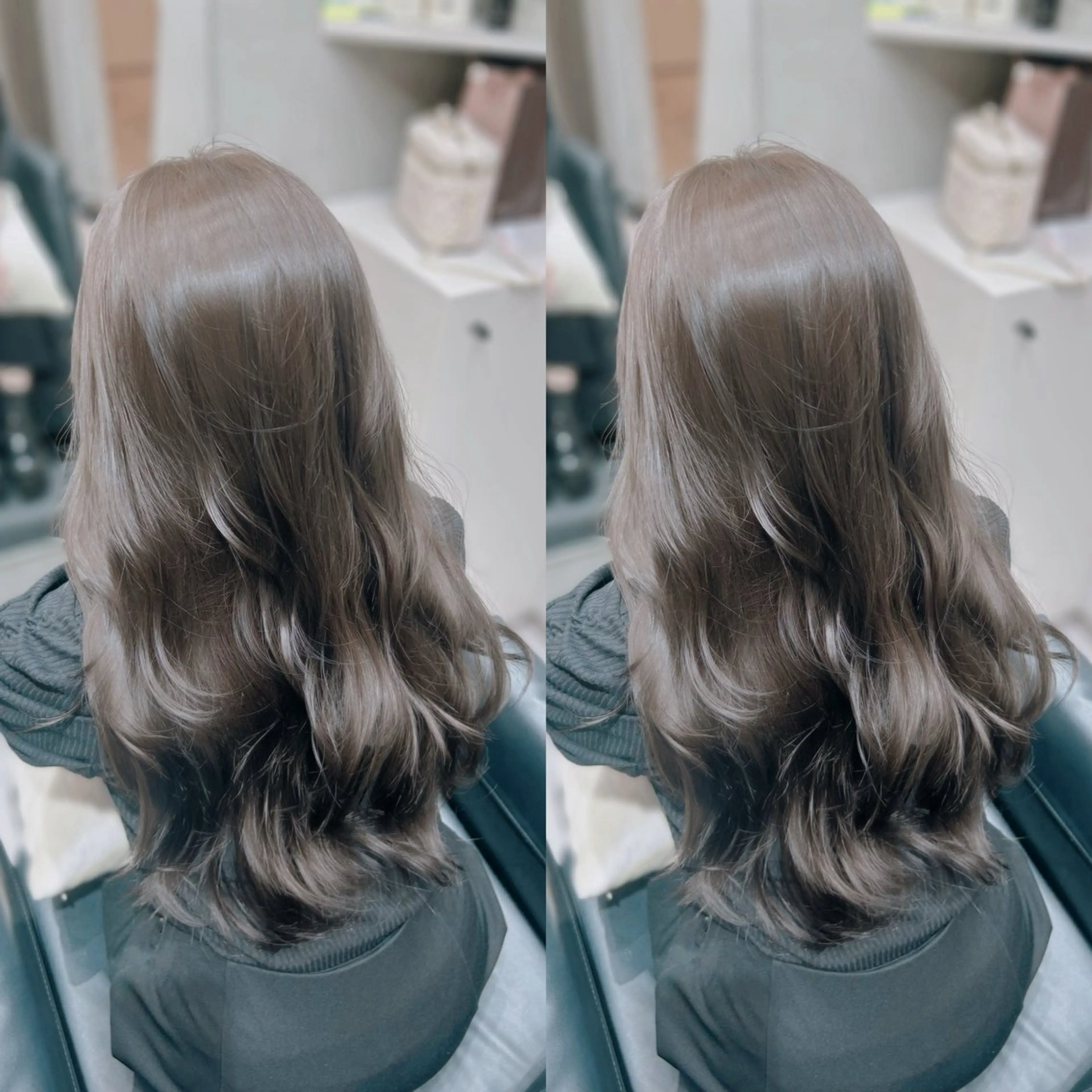 ロング カラー ヘアカラー トリートメント ヘアセット ゆうさ │ 髪質改善 ボブ ショートのヘアスタイル