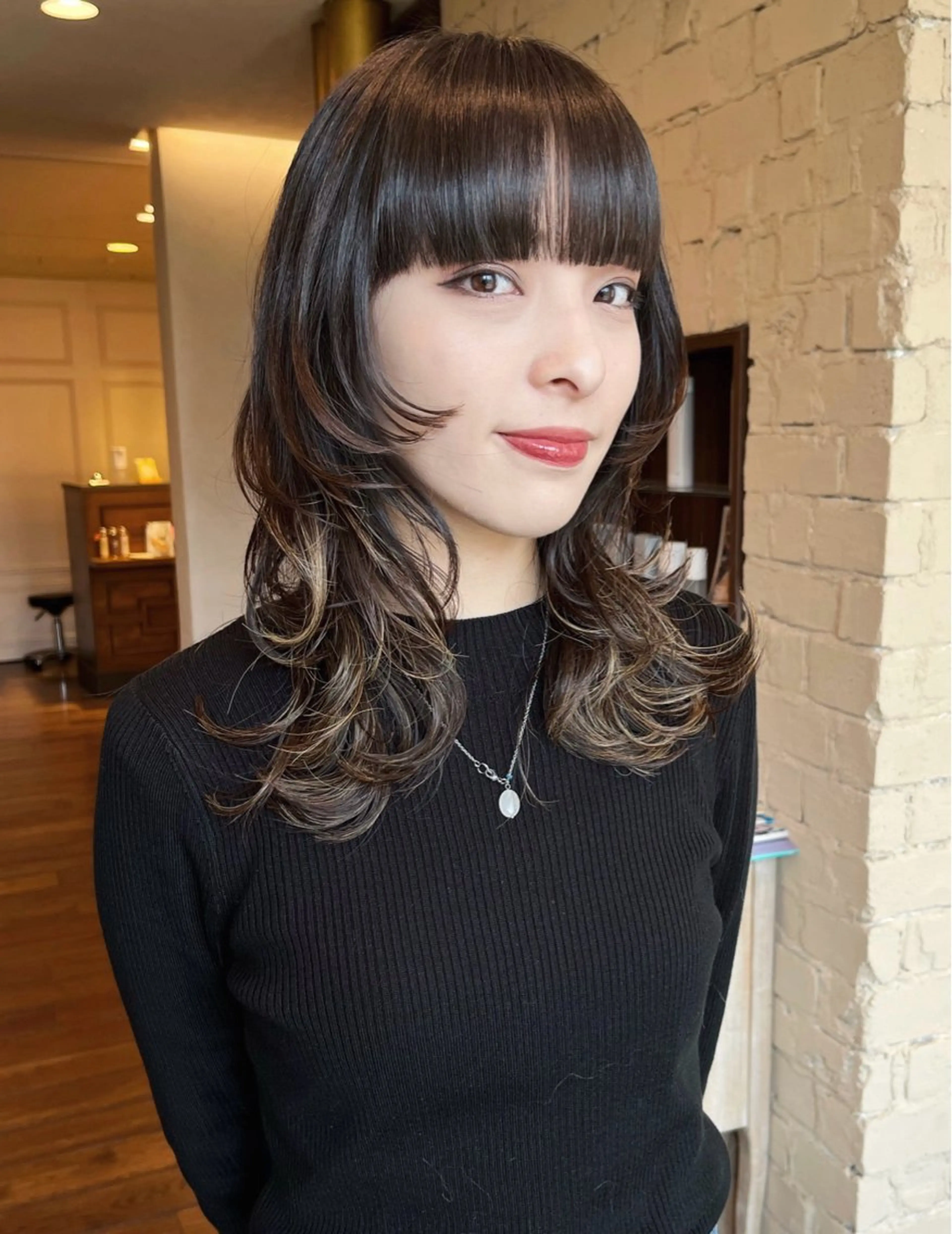 ミディアム カット ヘアカラー トリートメント 艶カラー🌿 /ふっこのヘアスタイル