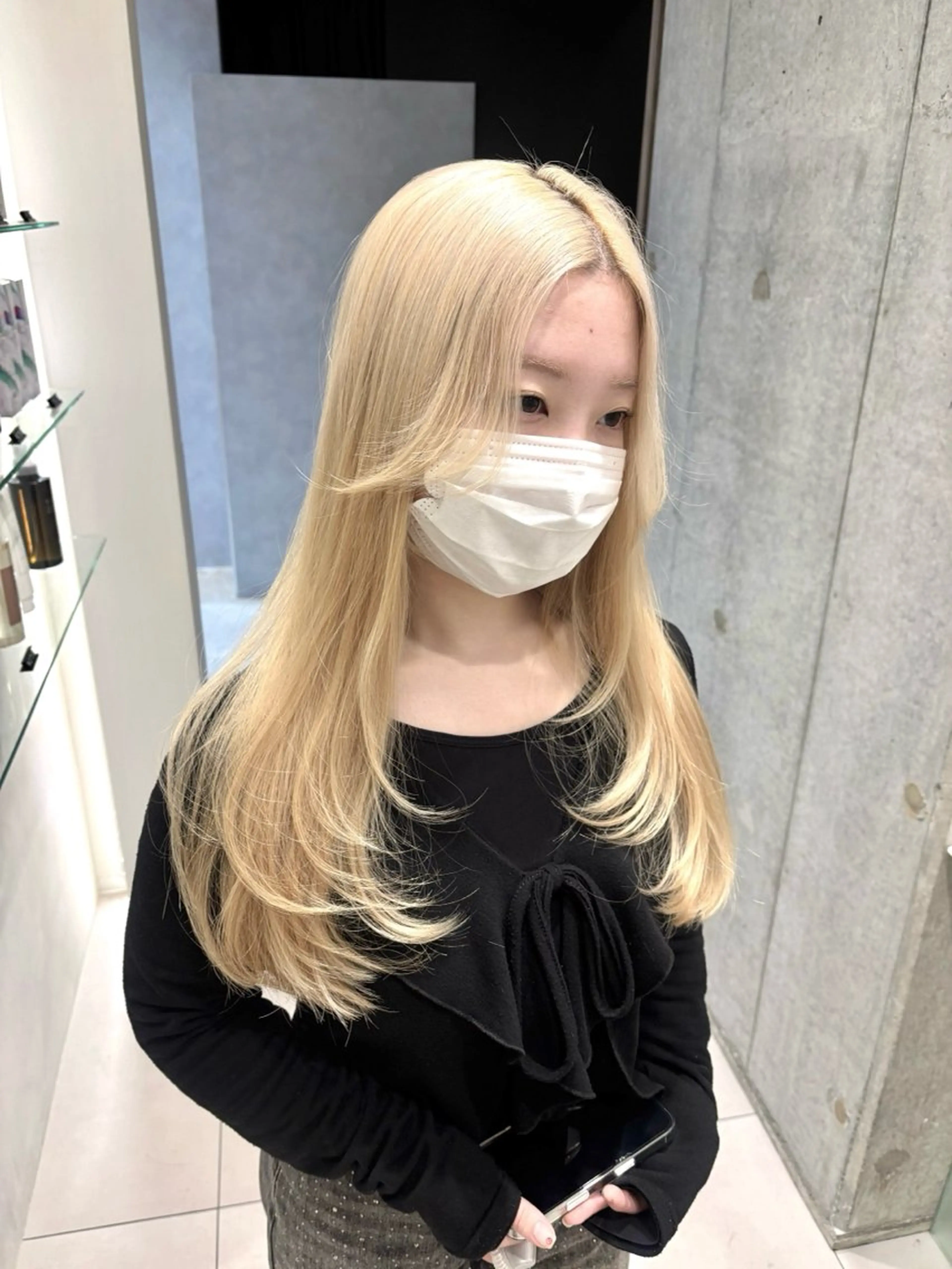 ロング カラー ヘアカラー トリートメント 透明感カラー・レイヤ ー🎀amika🎀のヘアスタイル