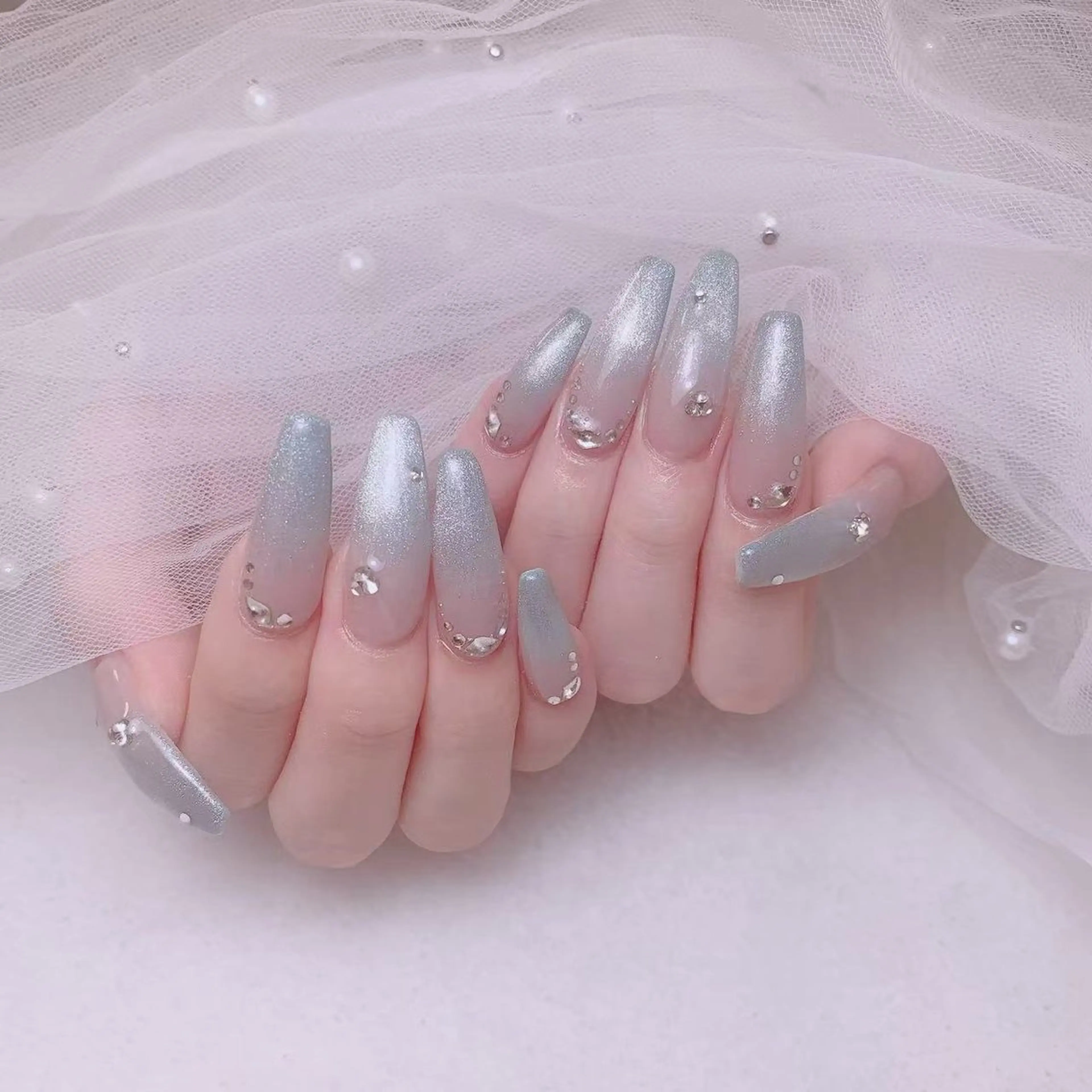 ネイル 長さ出し ネイルチップ Amina nail salonのネイルデザイン