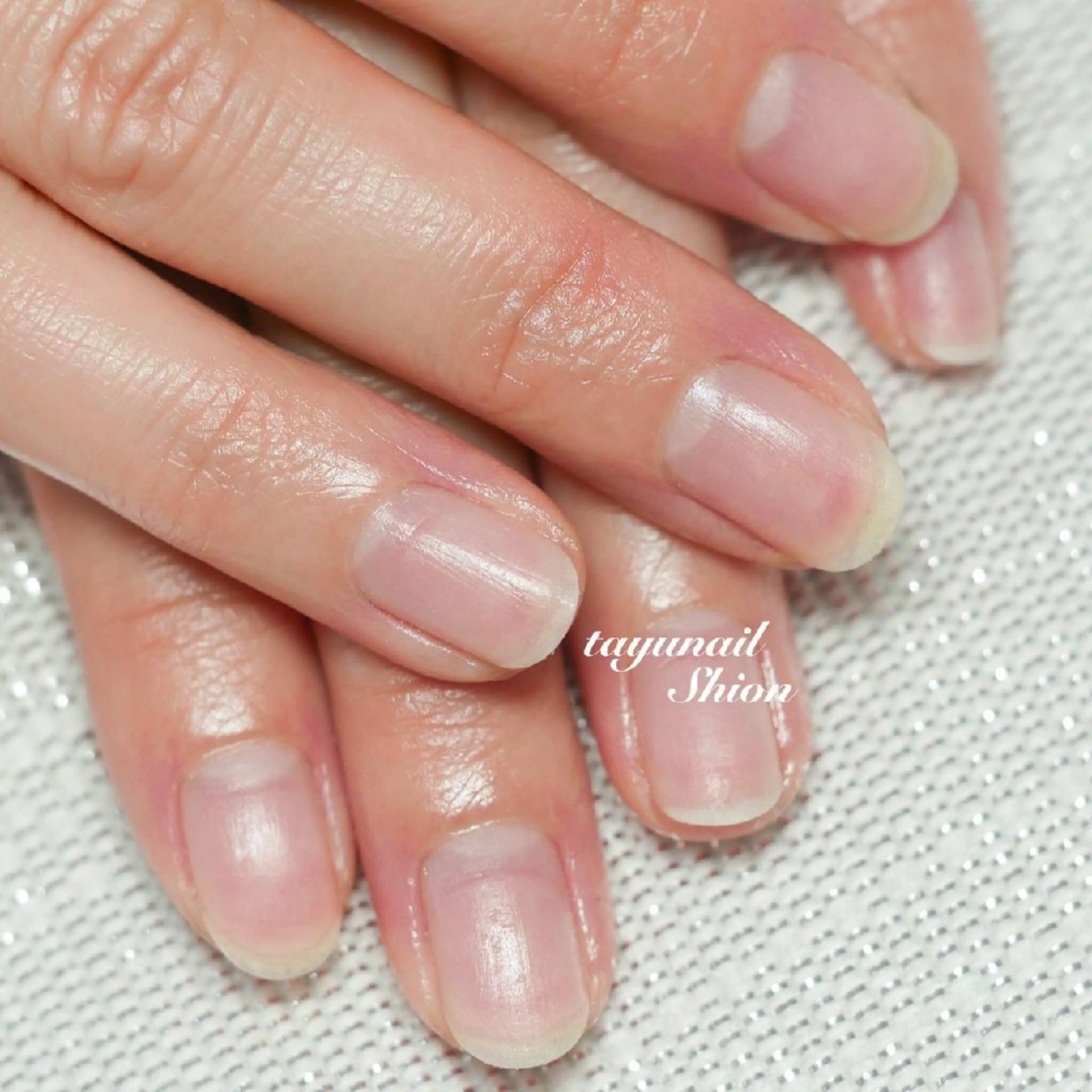 ネイル ブルー ジェルネイル パラジェル 春ネイル ネイルサロン 【たゆnail】のネイルデザイン