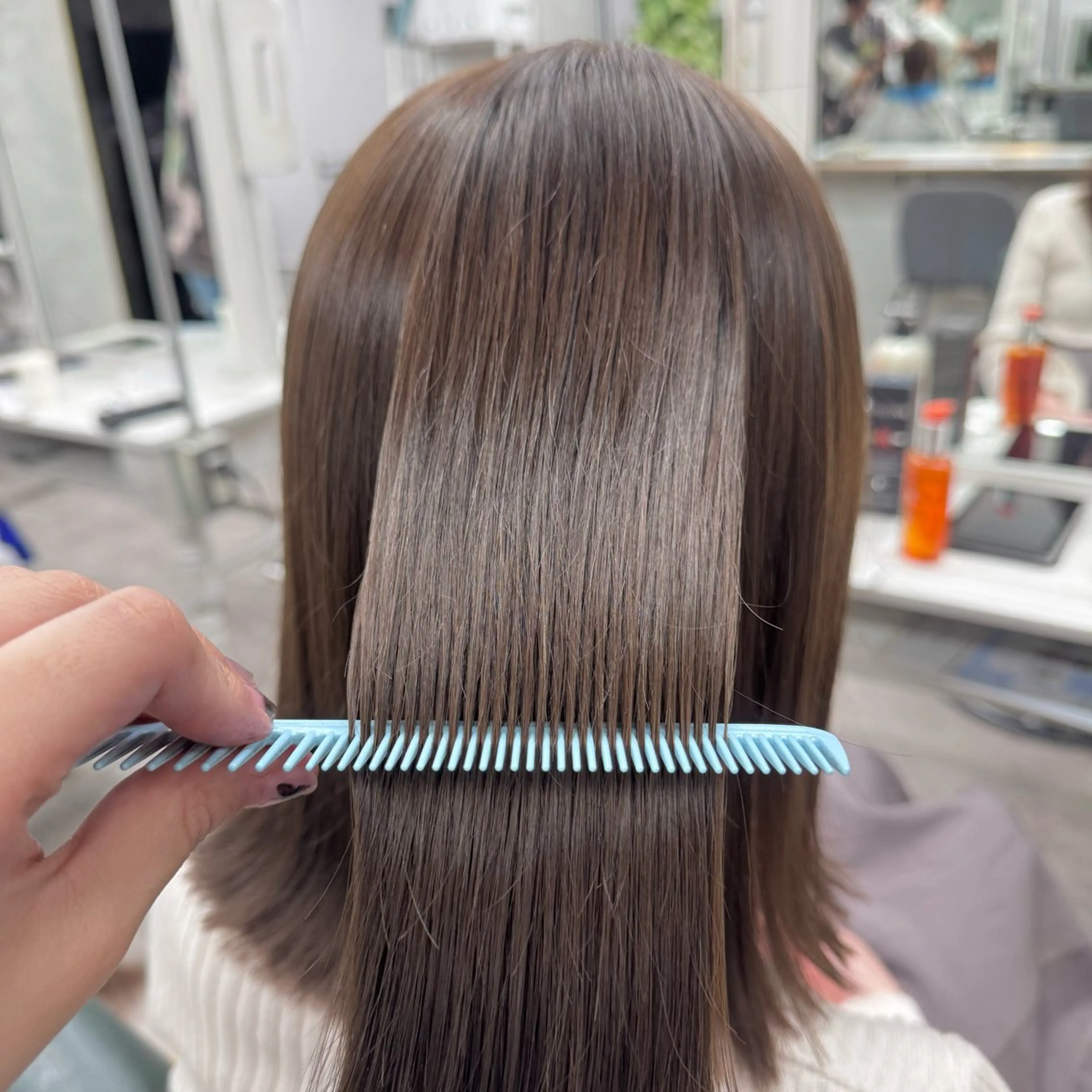 ミディアム カラー JUNSHIN🦋 ヘアセット／カラーのヘアスタイル