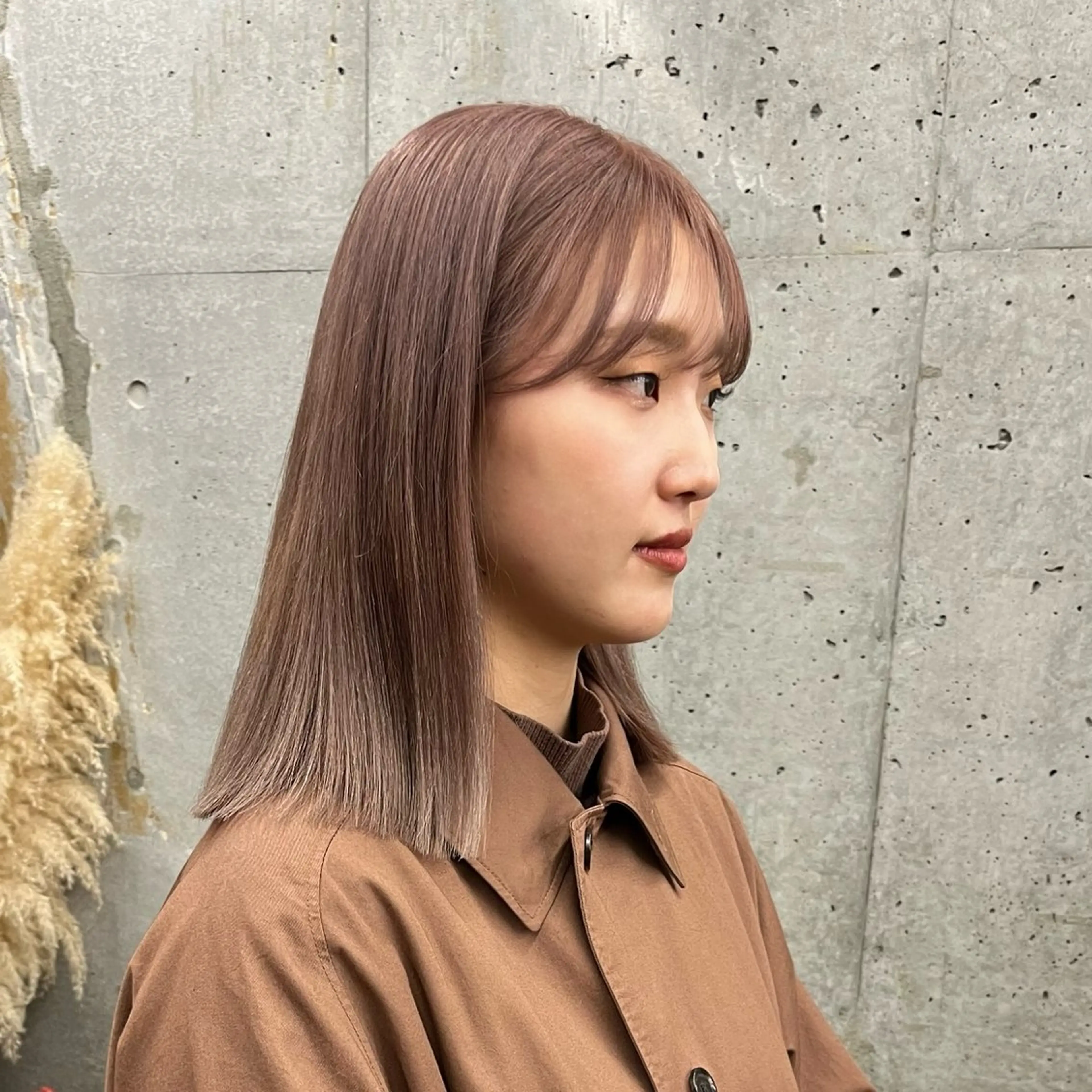 セミロング カラー ヘアカラー 韓国風/透明感カラー 🐵mayu* 🐵のヘアスタイル