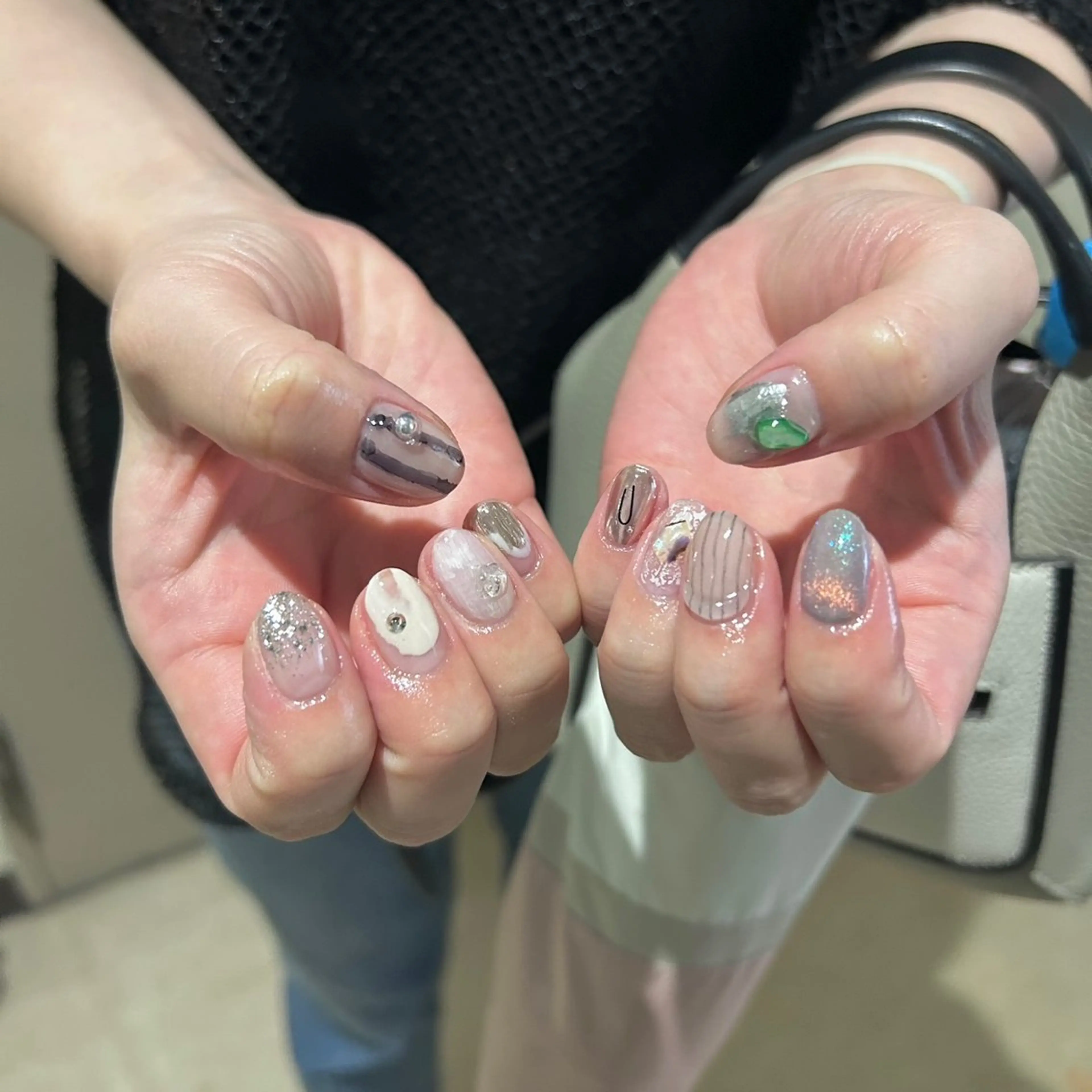 ネイル パラあり！フィルイン 美フォルムのネイルデザイン