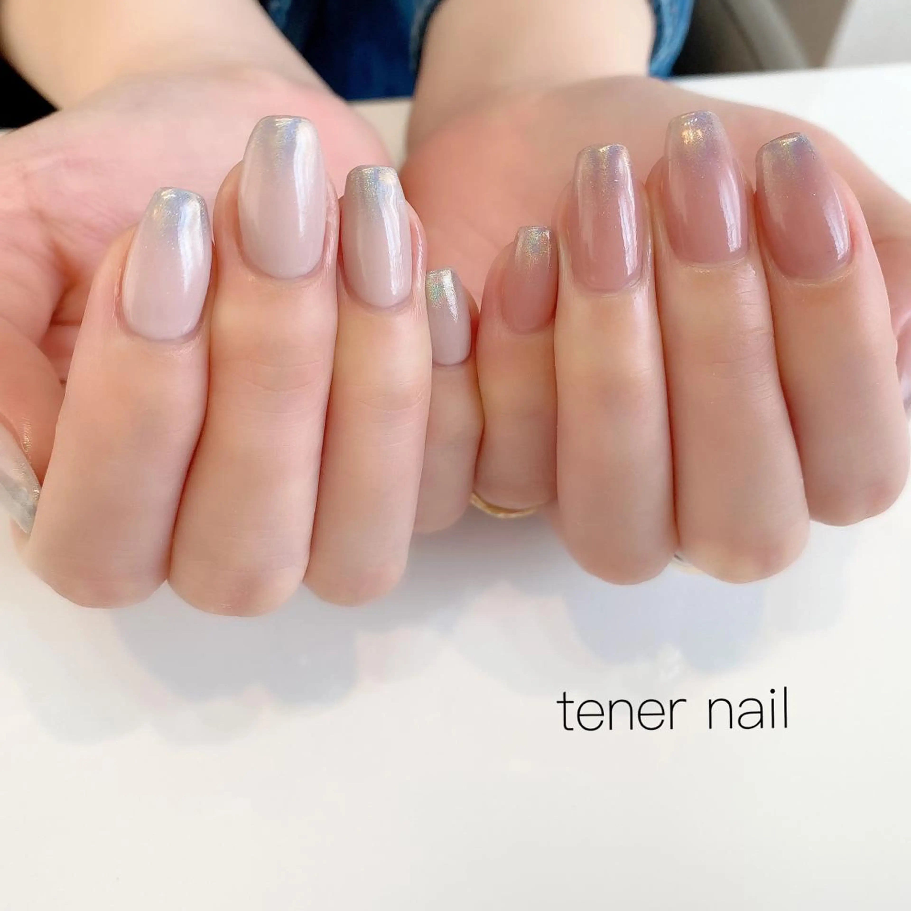ネイル グラデーション スクエアネイル テネルネイル tener nailのネイルデザイン