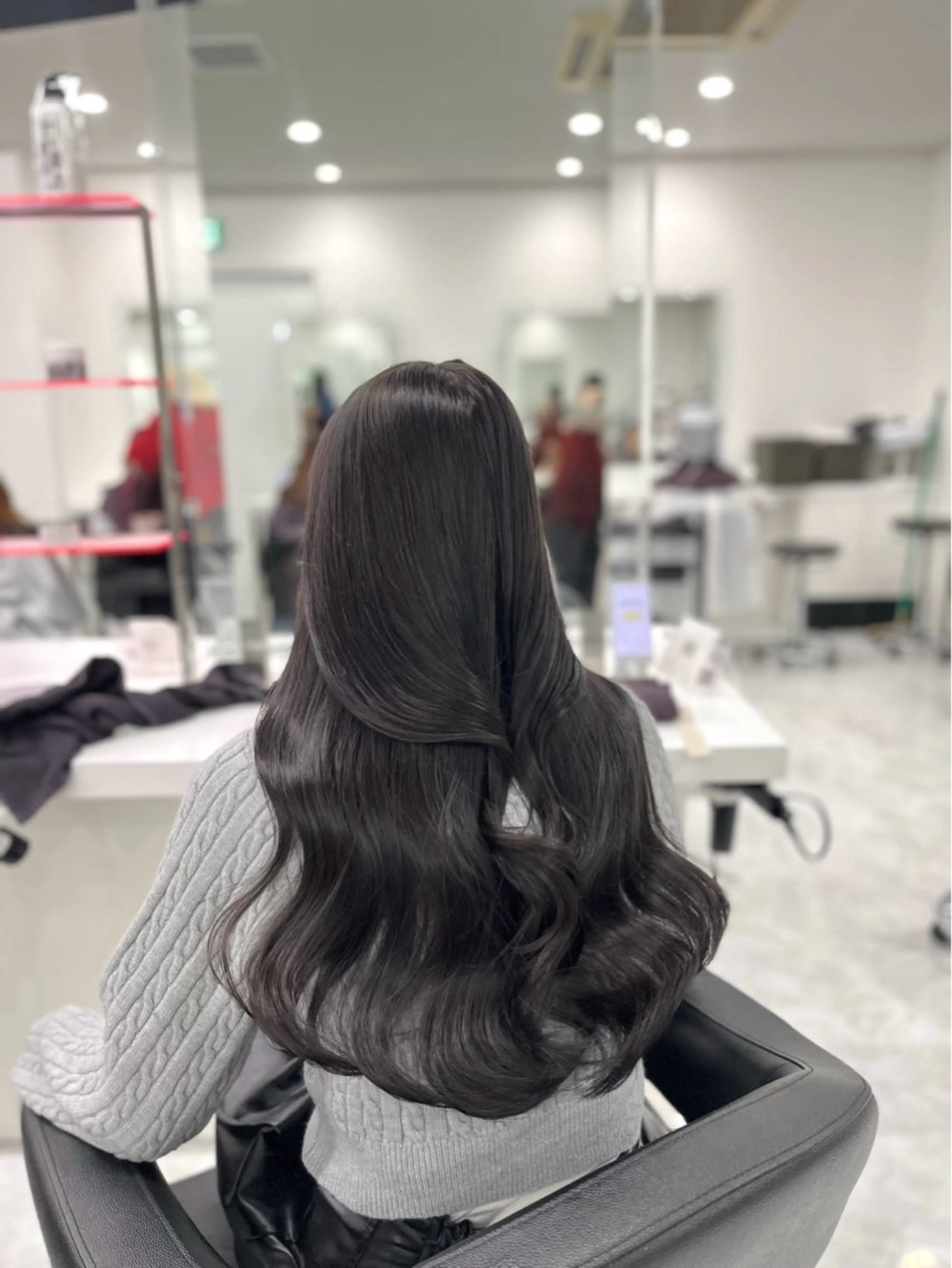 カラー ヘアカラー トリートメント 韓国風大人キレイめ ヘア/HIMENAのヘアスタイル